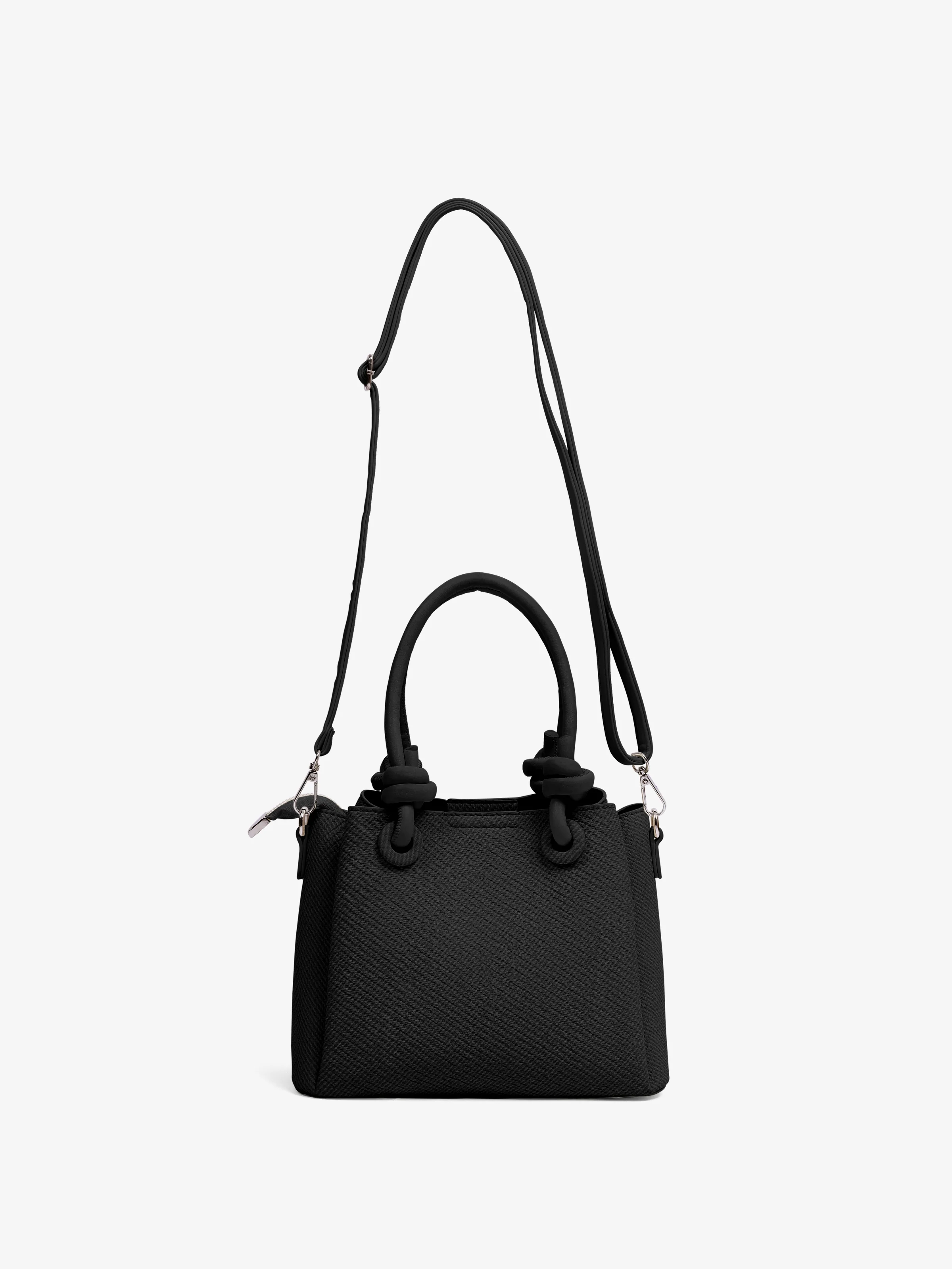 Women's Charcoal Top Handle Satchel Bag - EAWHB5-038 - Image 2