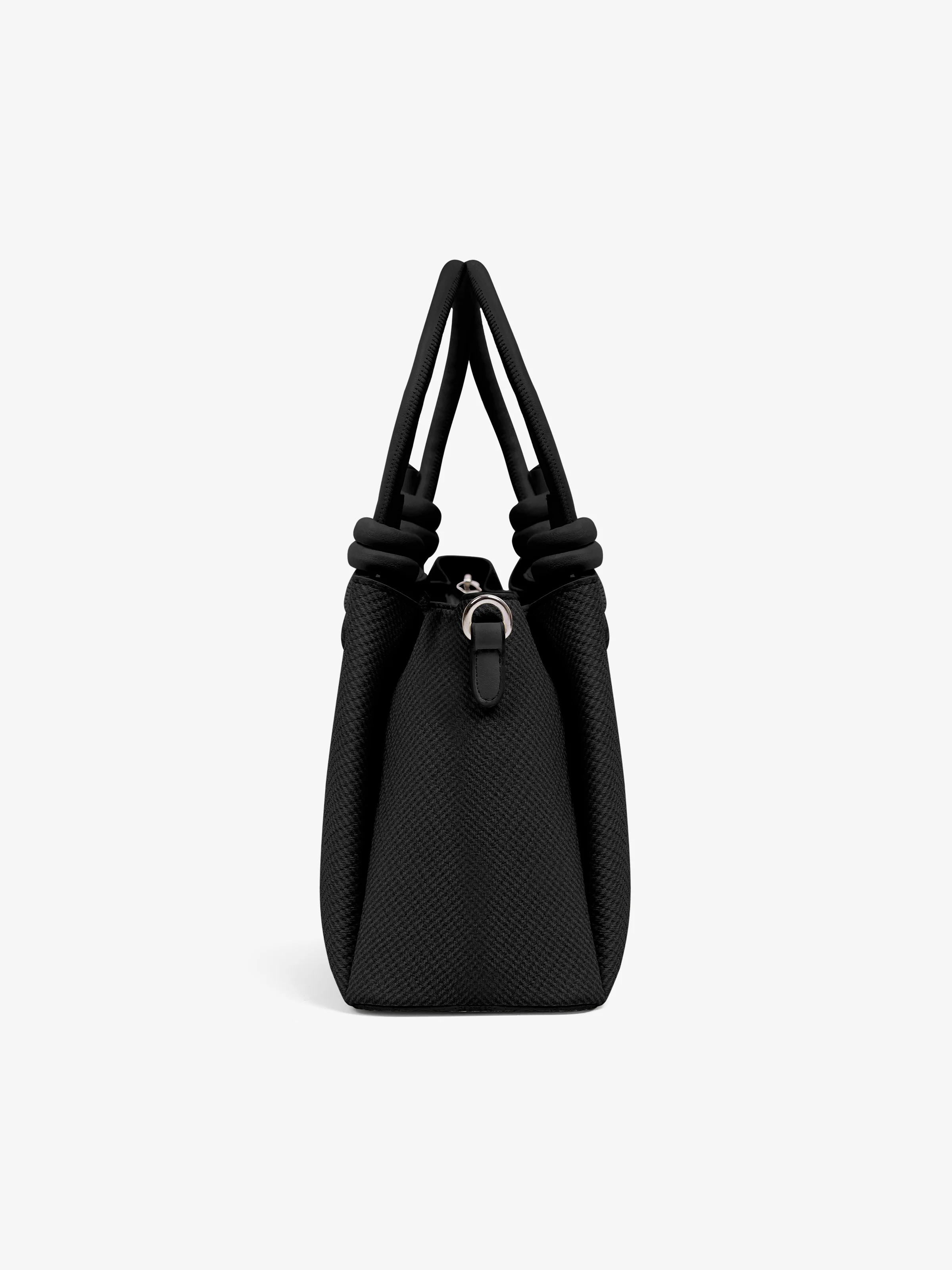 Women's Charcoal Top Handle Satchel Bag - EAWHB5-038 - Image 3