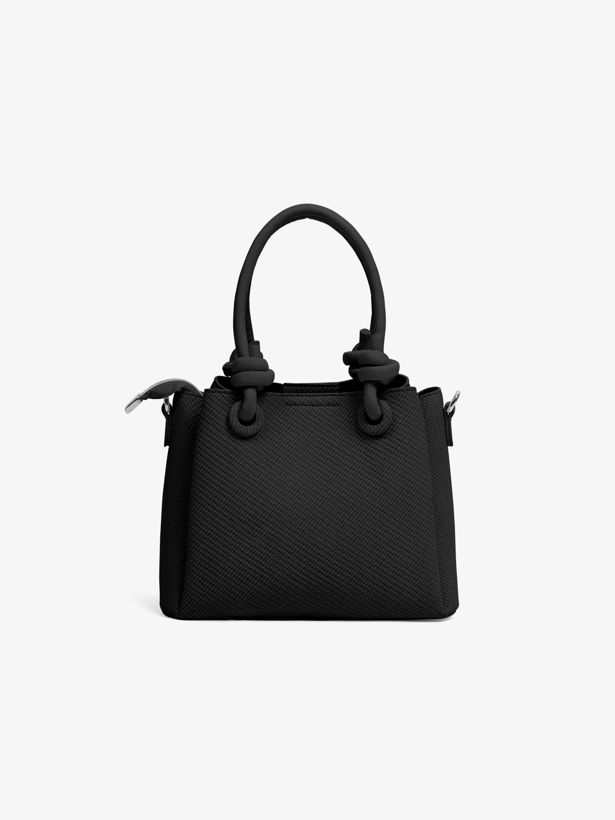 Women's Charcoal Top Handle Satchel Bag - EAWHB5-038 - Image 4