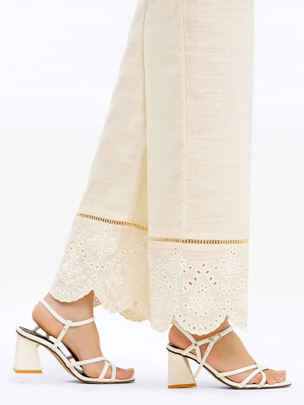 Women's Cream Trouser - EWBE23-76561 - Image 2