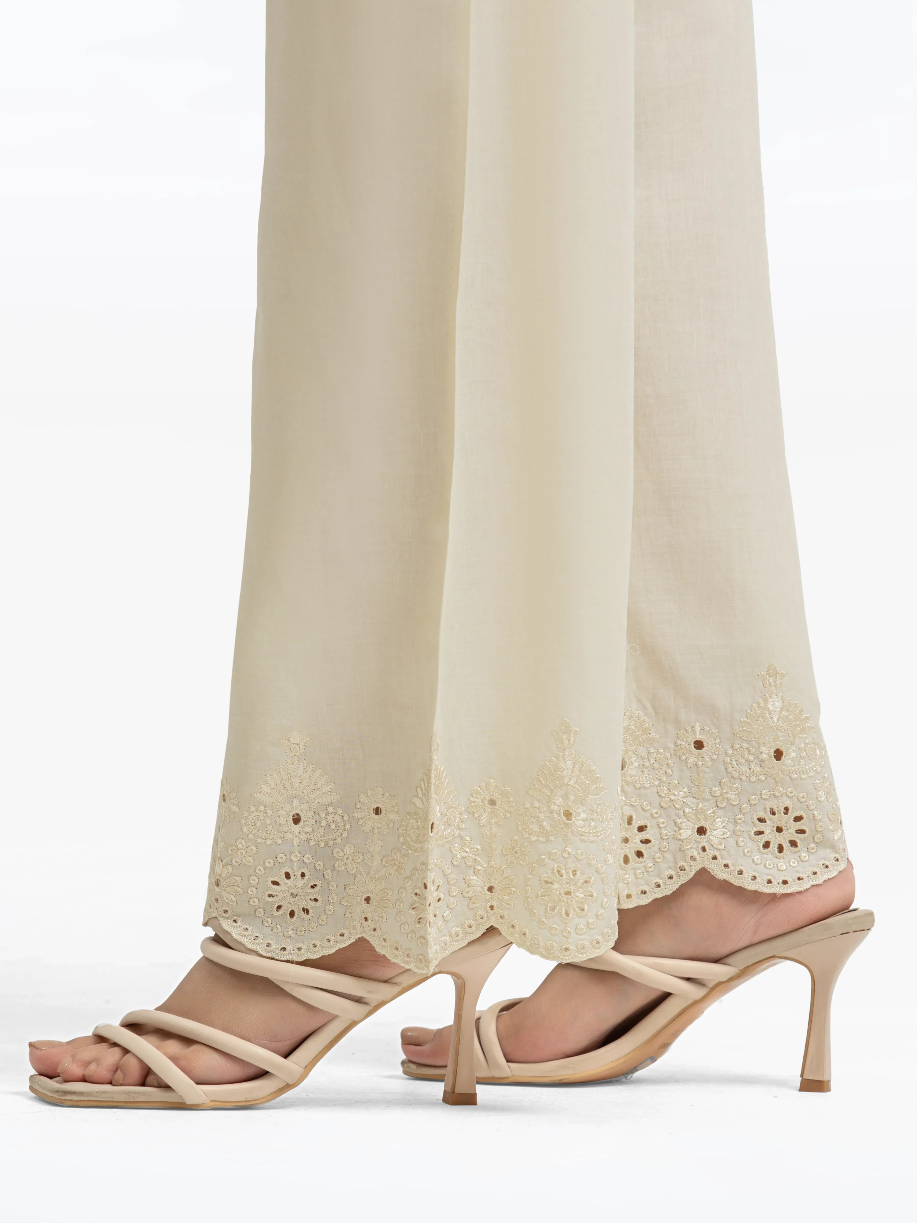 Women's Cream Trouser - EWBE24-76581 - Image 2