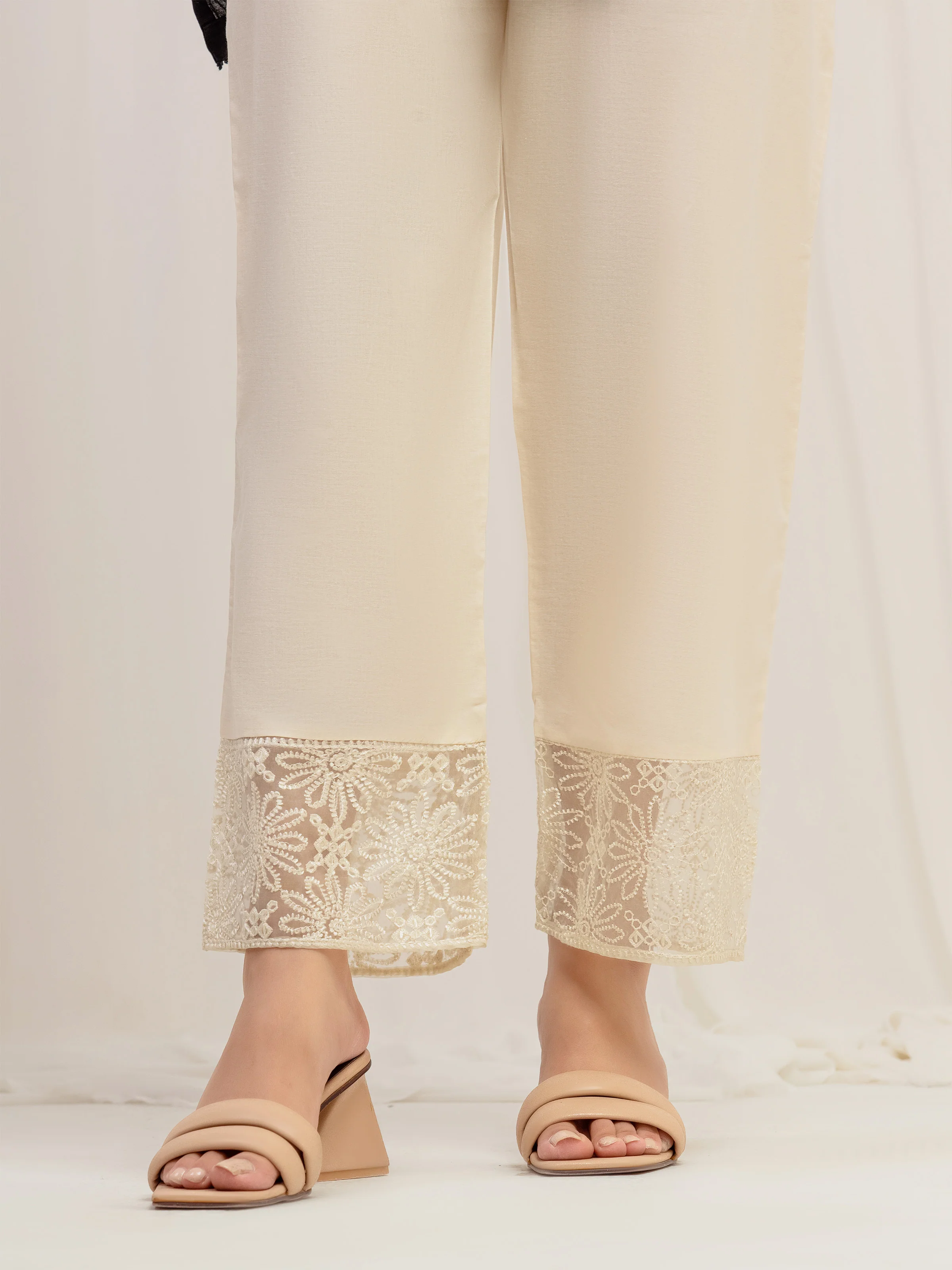Women's Cream Trouser - EWBE5-76597 - Image 5