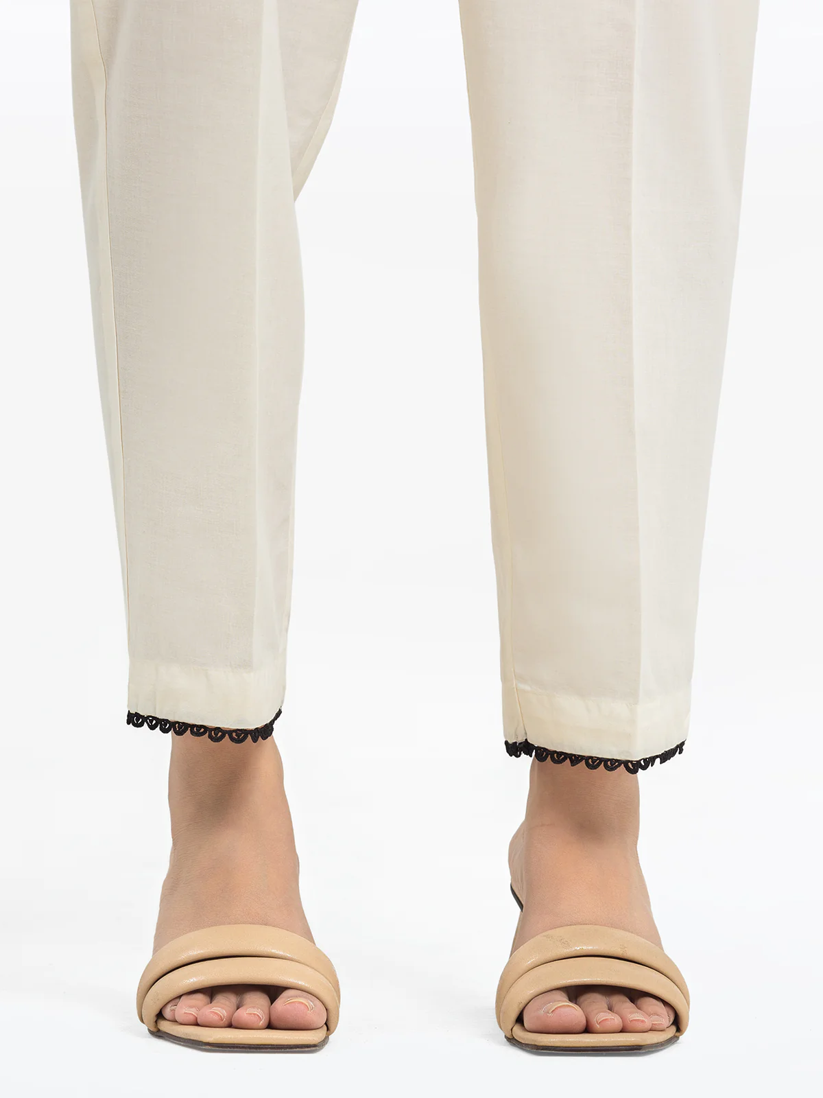 Women's Cream Trouser - EWBEB24-76586 - Image 2