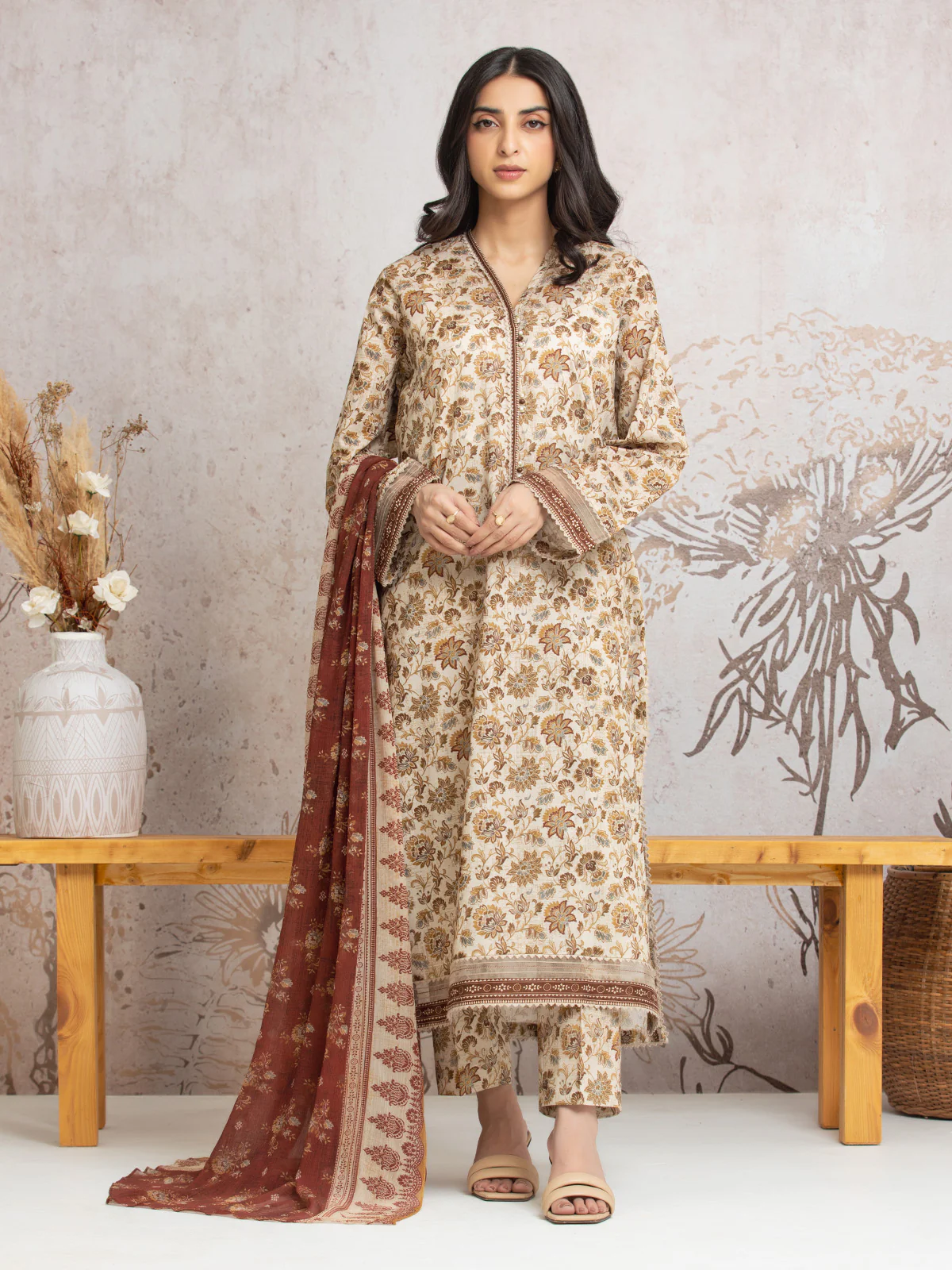 Unstitched Printed Cambric Suit - EWU24M2-018 - Image 2