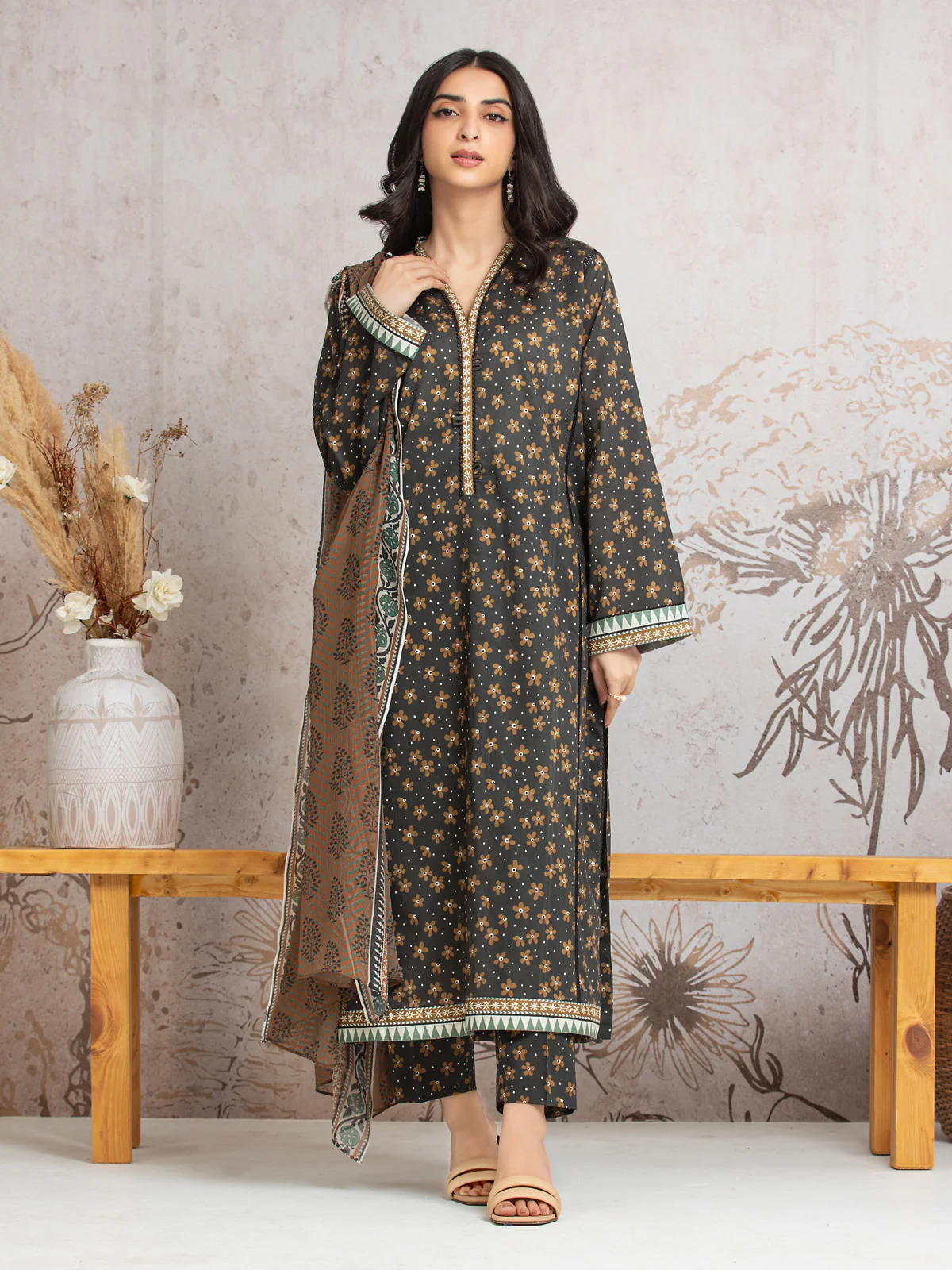 Unstitched Printed Cambric Suit - EWU24M2-011