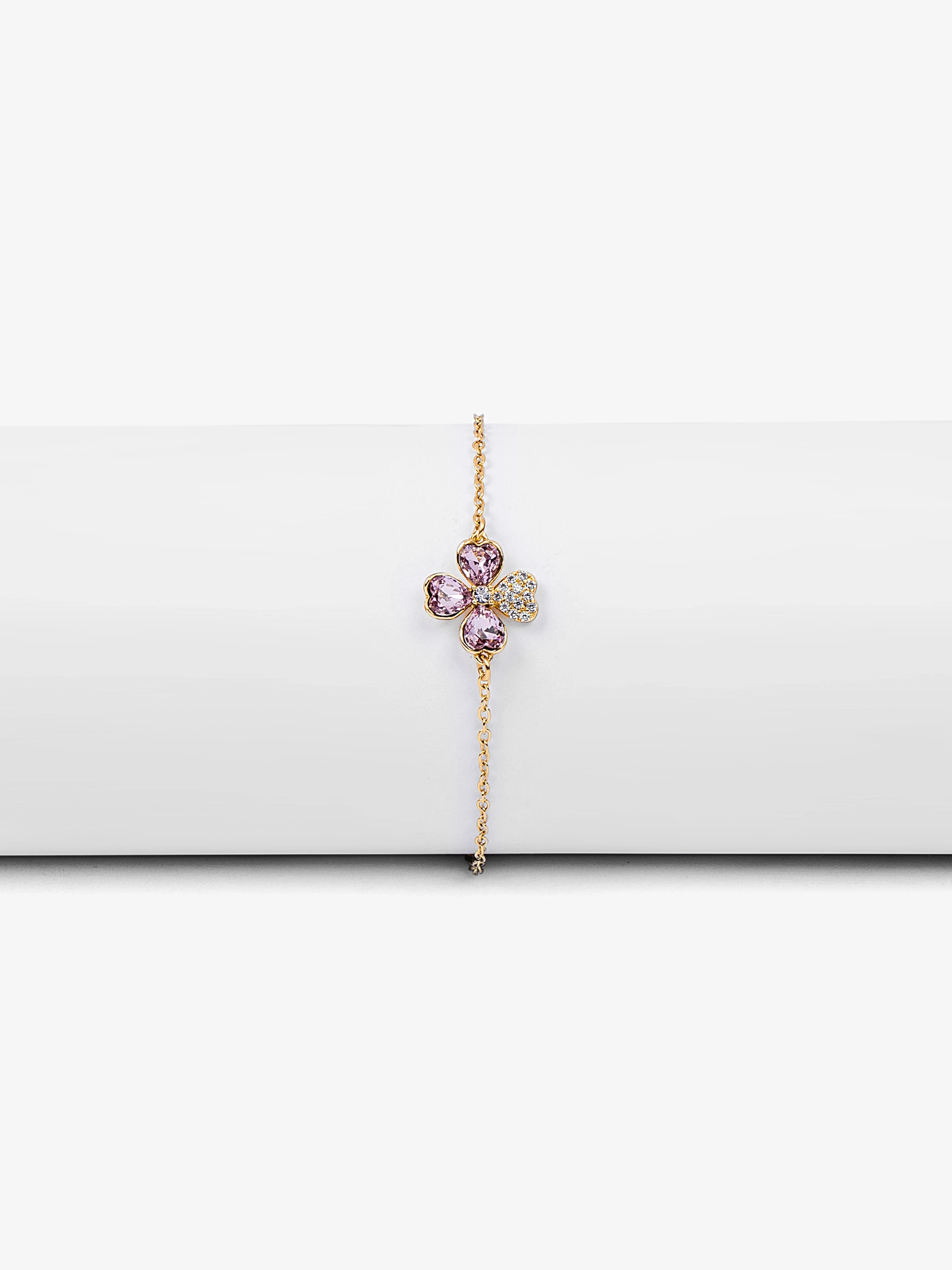 Clover Gold Bracelet - EAWB5-005 - Image 2