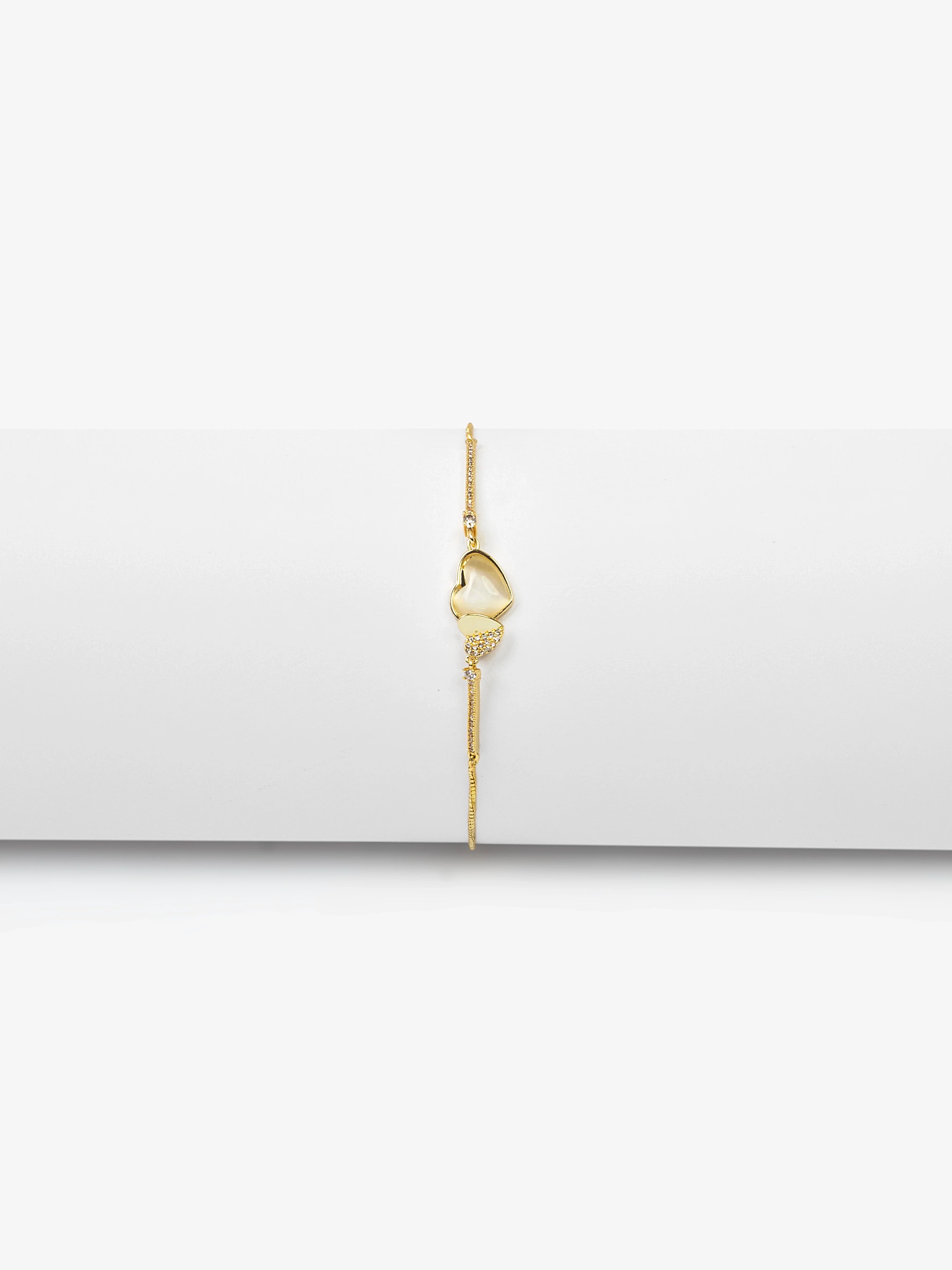 Golden Heart Bracelet - EAWB5-023