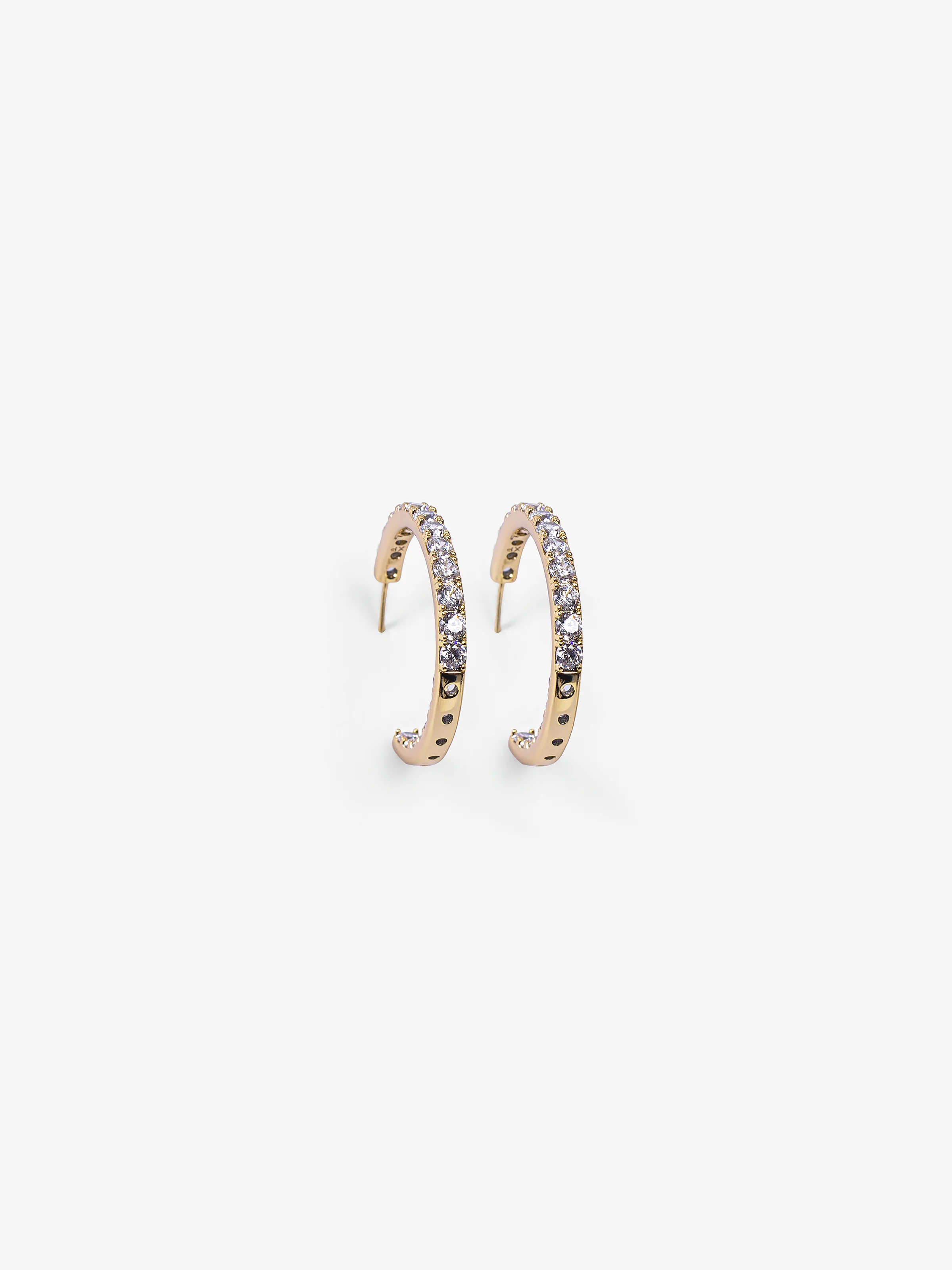 Radiant Halo Hoop Earrings - EAWE5-057
