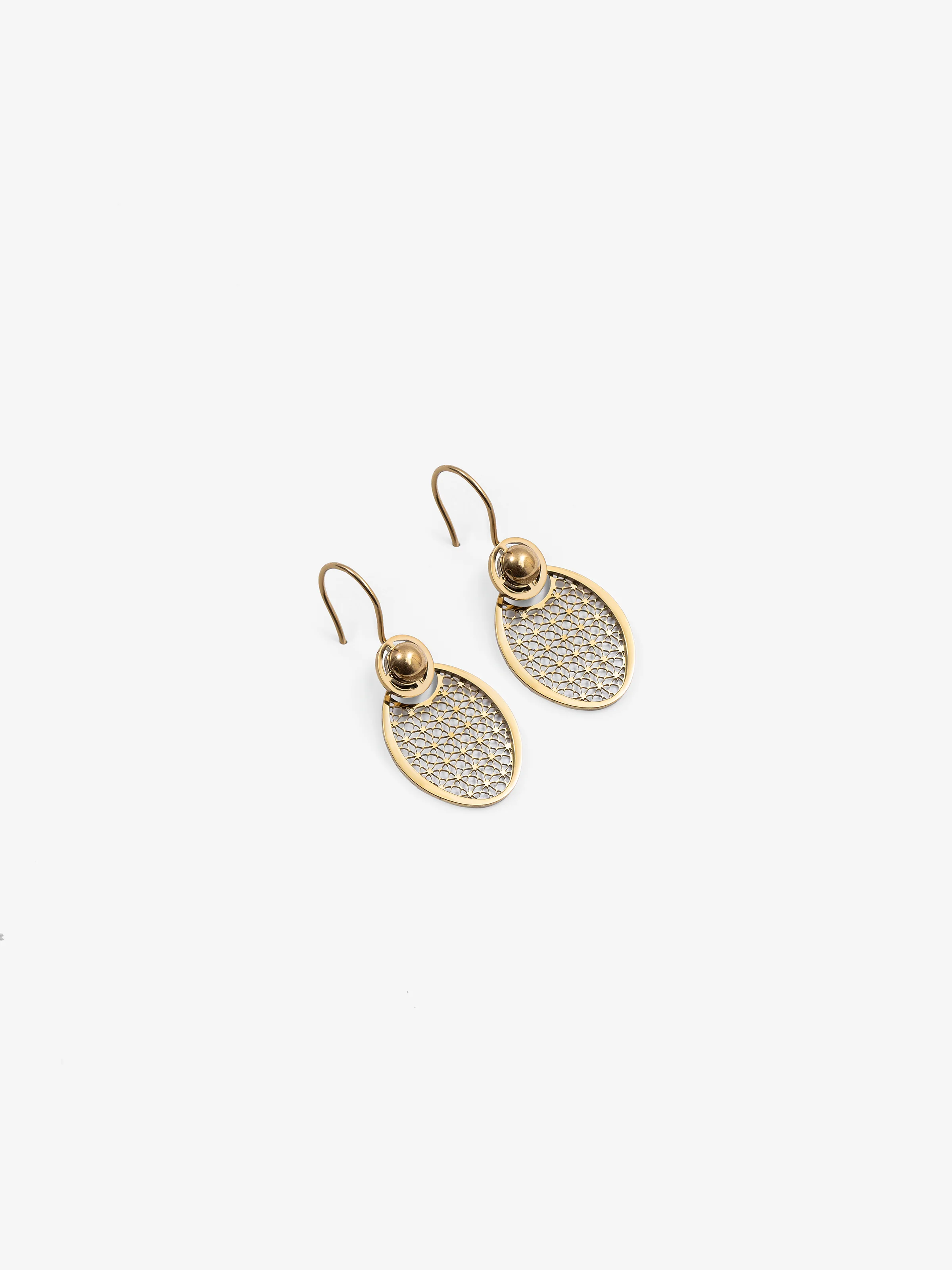 Golden Aura Dangles - EAWE5-069 - Image 2