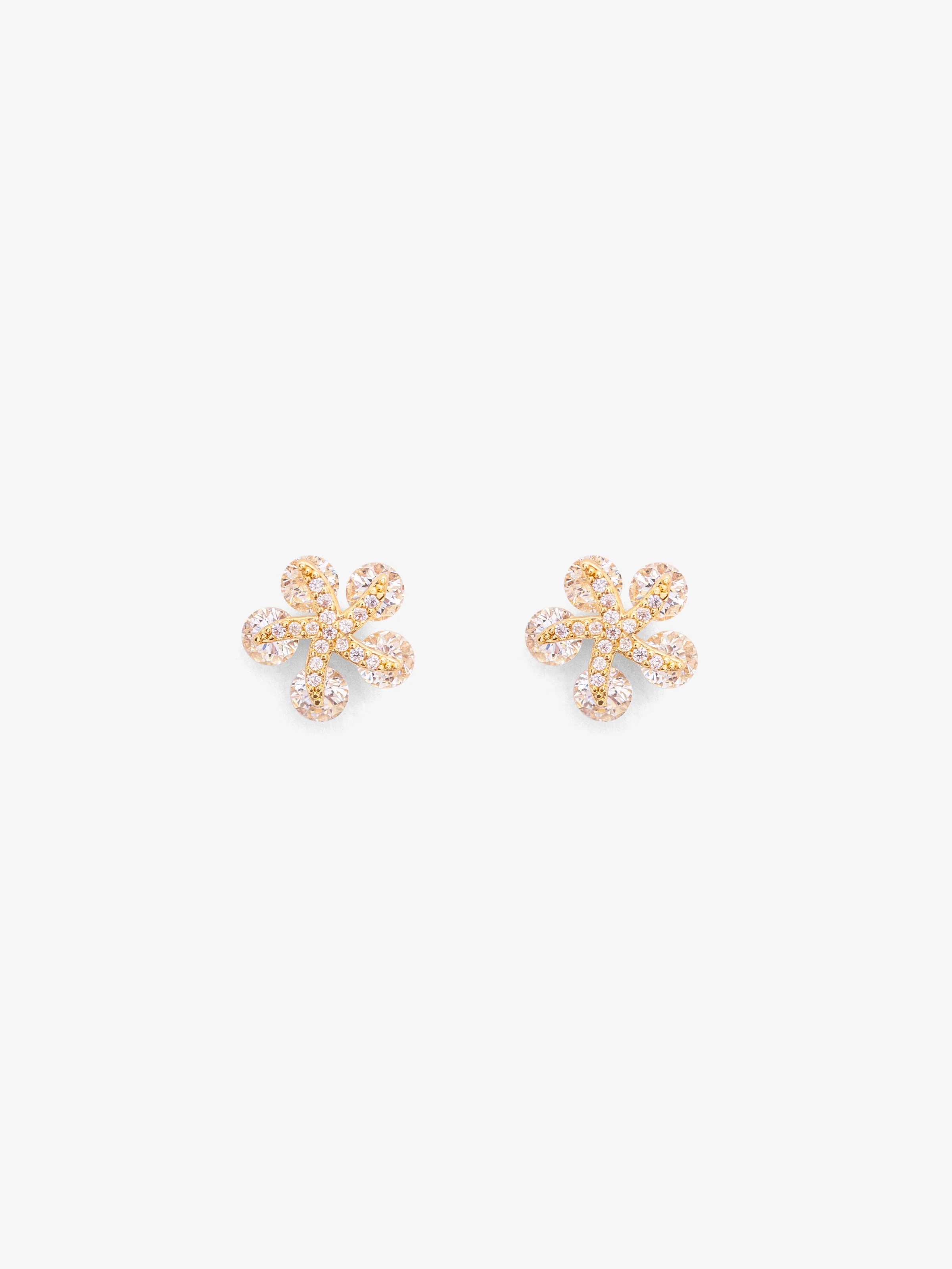 Starburst Gold Studs - EAWE5-114