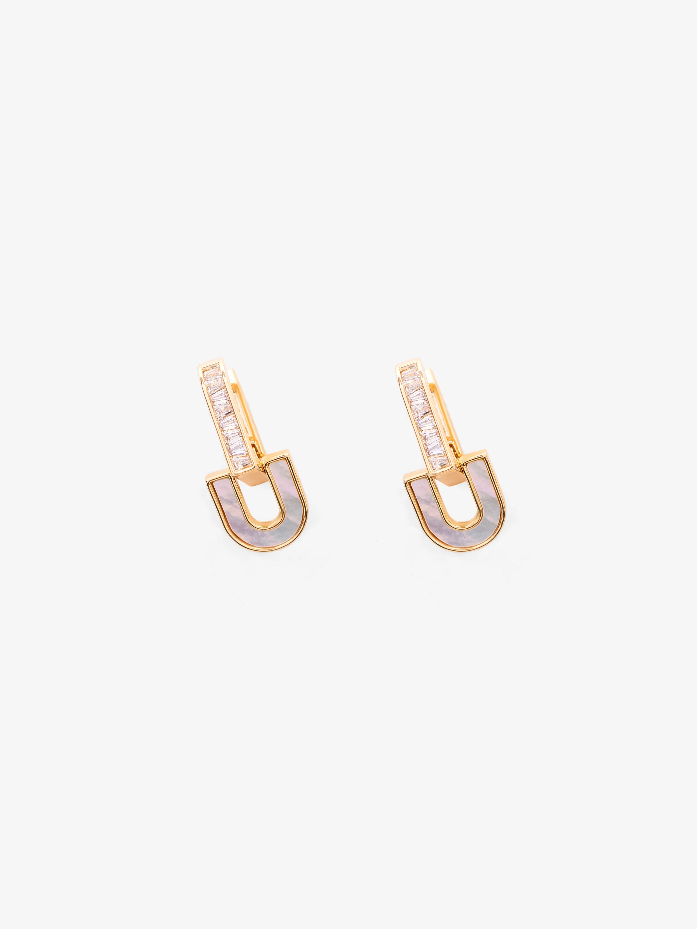 Hoop-Bar Drop Earrings - EAWE5-135