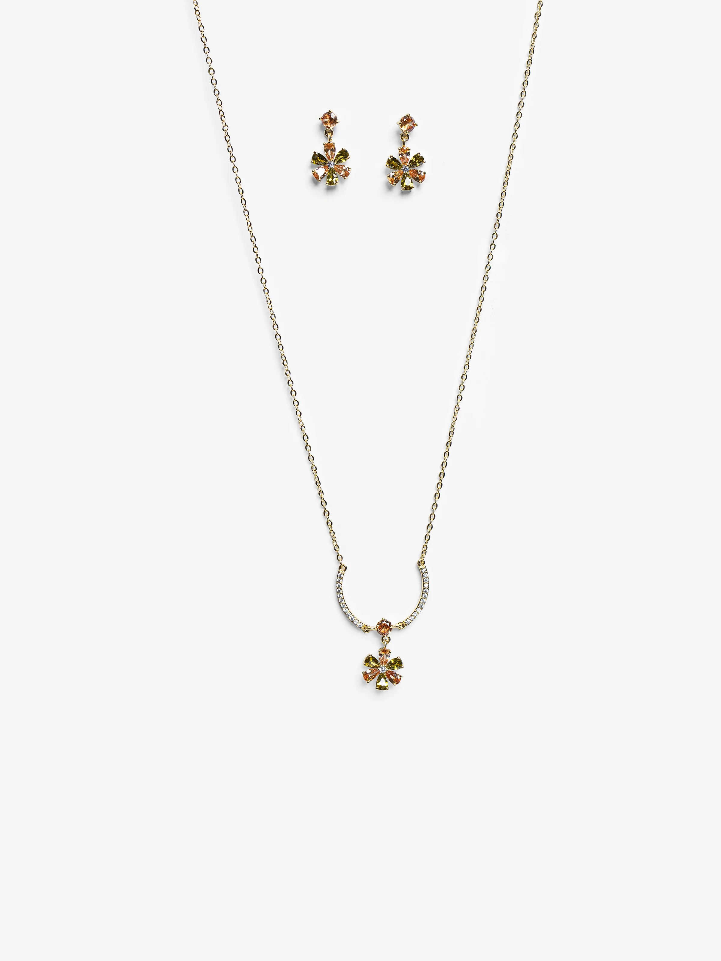 Golden Flora Jewelry Set - EAWJS5-005