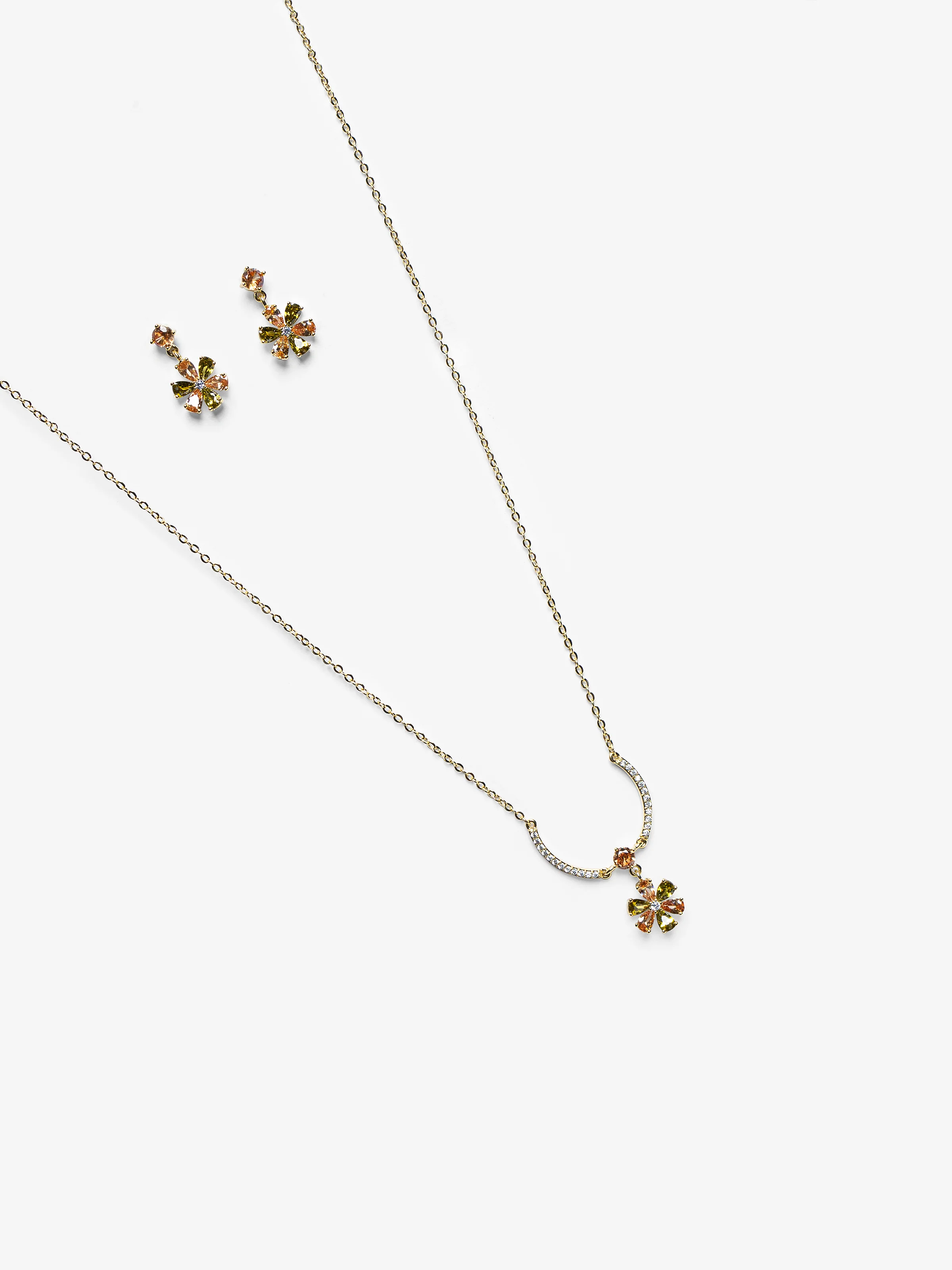 Golden Flora Jewelry Set - EAWJS5-005 - Image 2