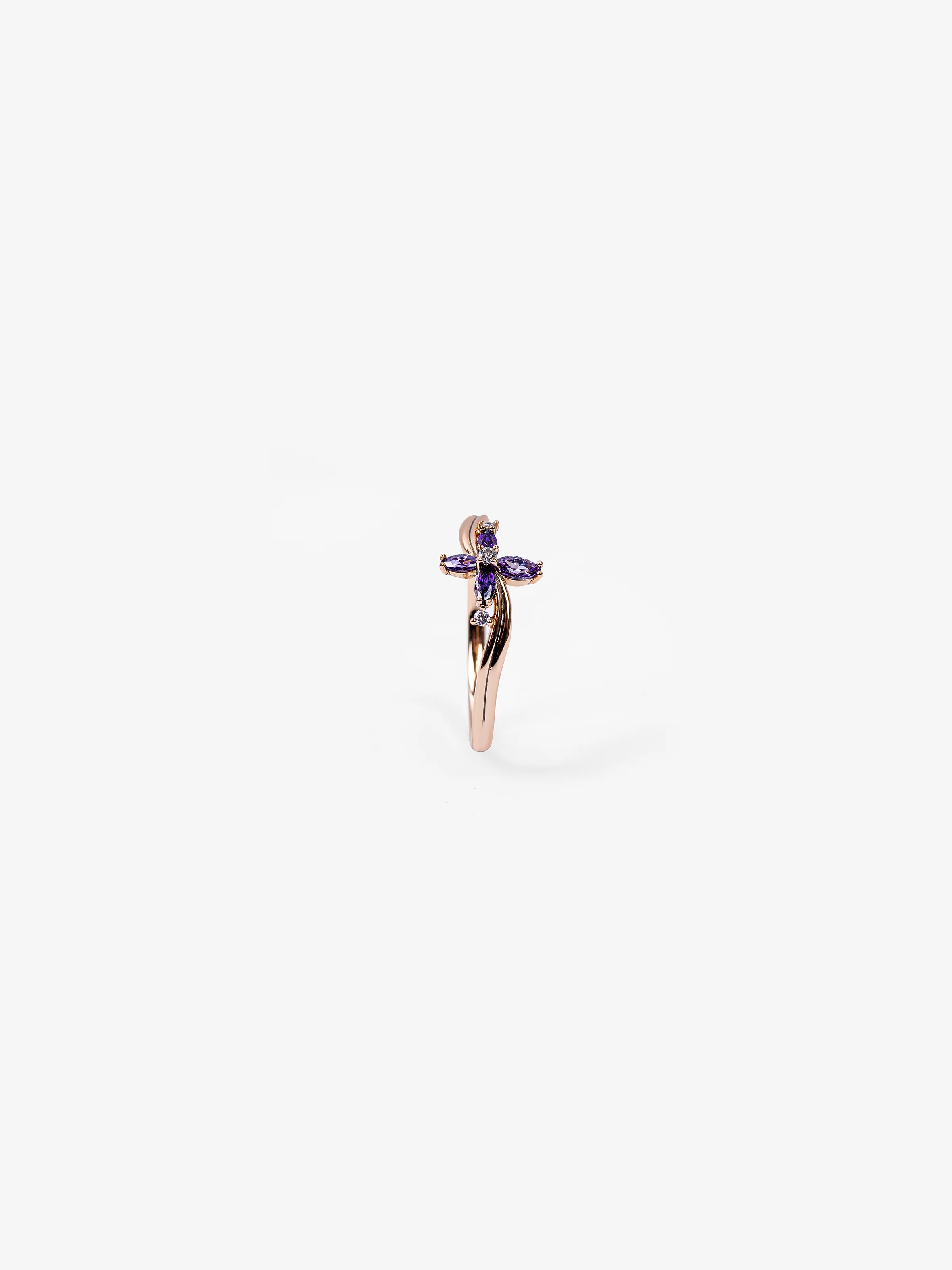 Lavender Bloom Ring - EAWR5-006 - Image 2
