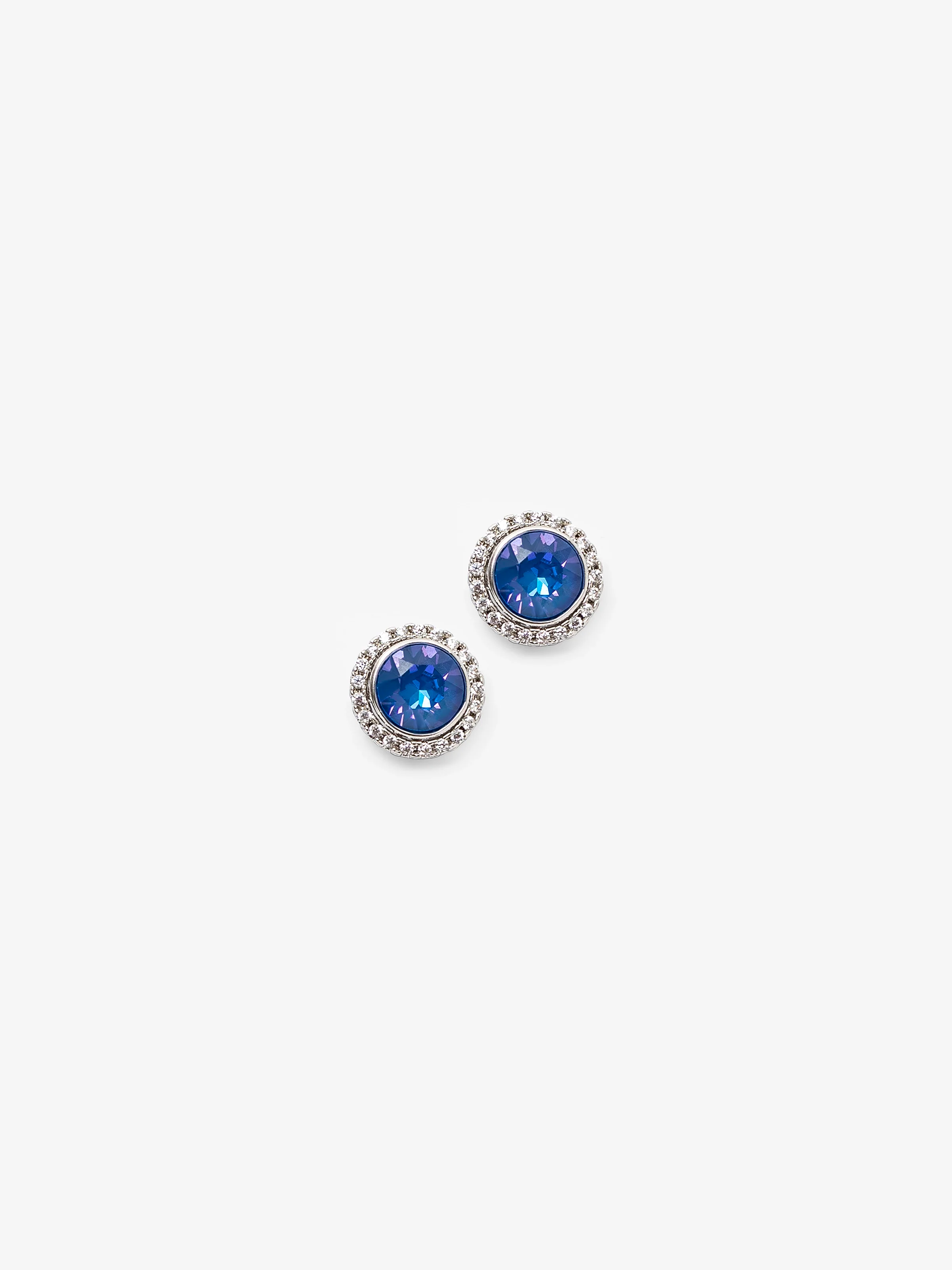Gold & Silver Halo Earrings - EAWE5-093
