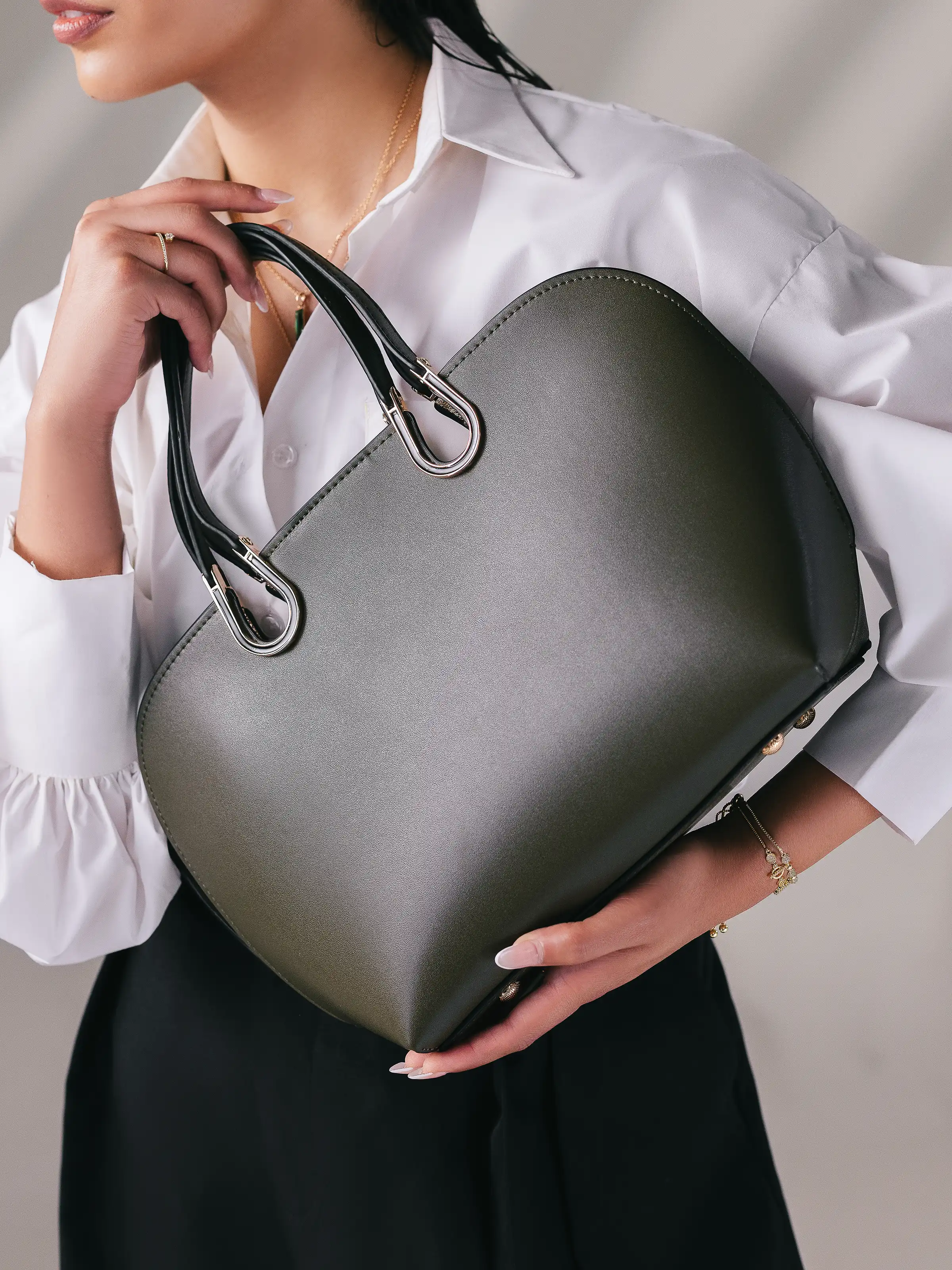 Green Hand Bag - EAWHB5-026 - Image 2