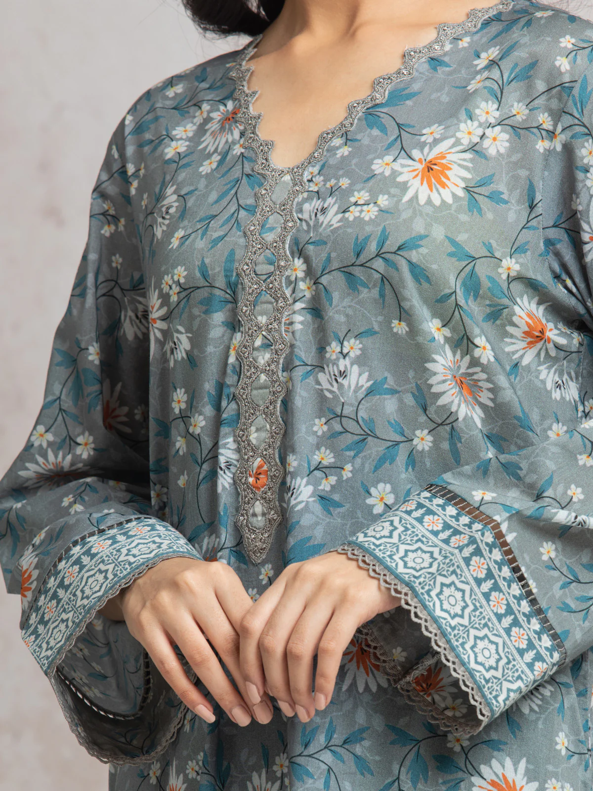 Unstitched Printed Cambric Suit - EWU24M2-020 - Image 3
