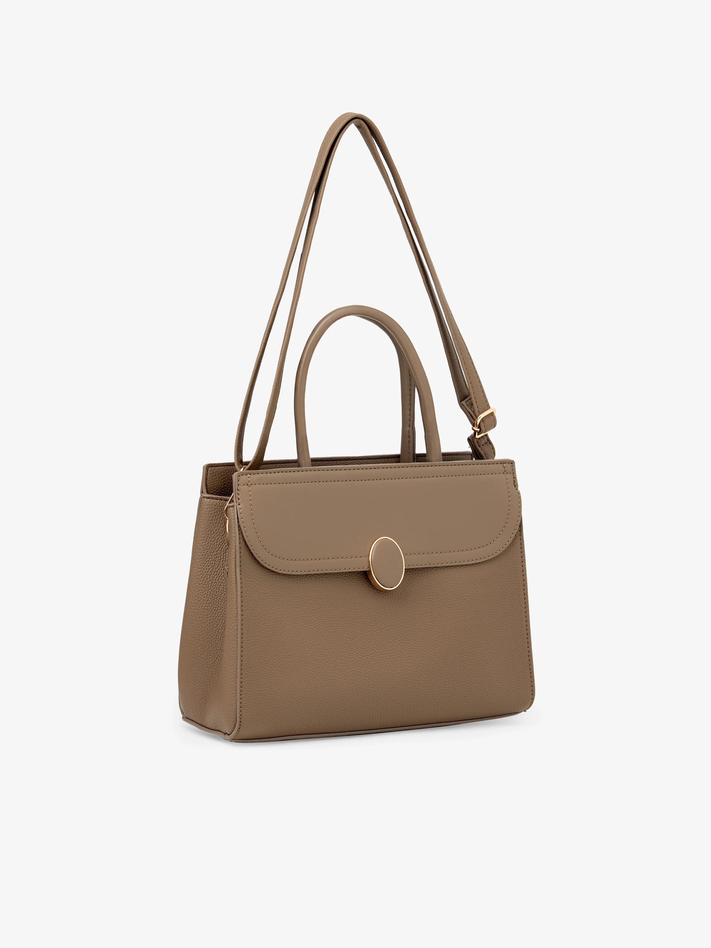 Khaki Hand Bag - EAWHB5-004 - Image 5