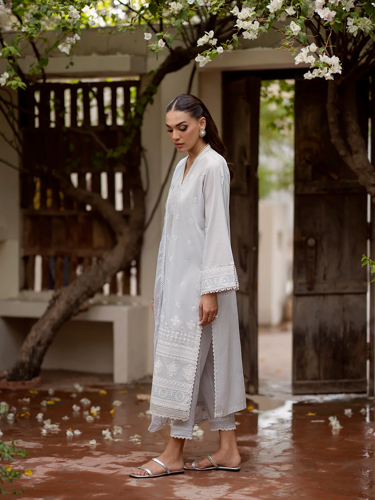Unstitched Embroidered Cambric Suit - EWU24V2-28619-3P - Image 6
