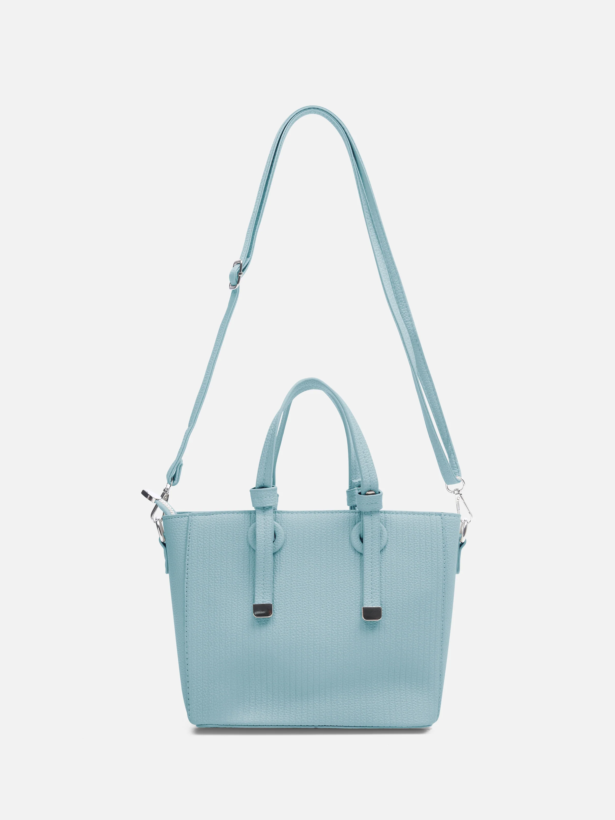 Women's Light Blue Crossbody Satchel Bag - EAWHB5-035 - Image 2
