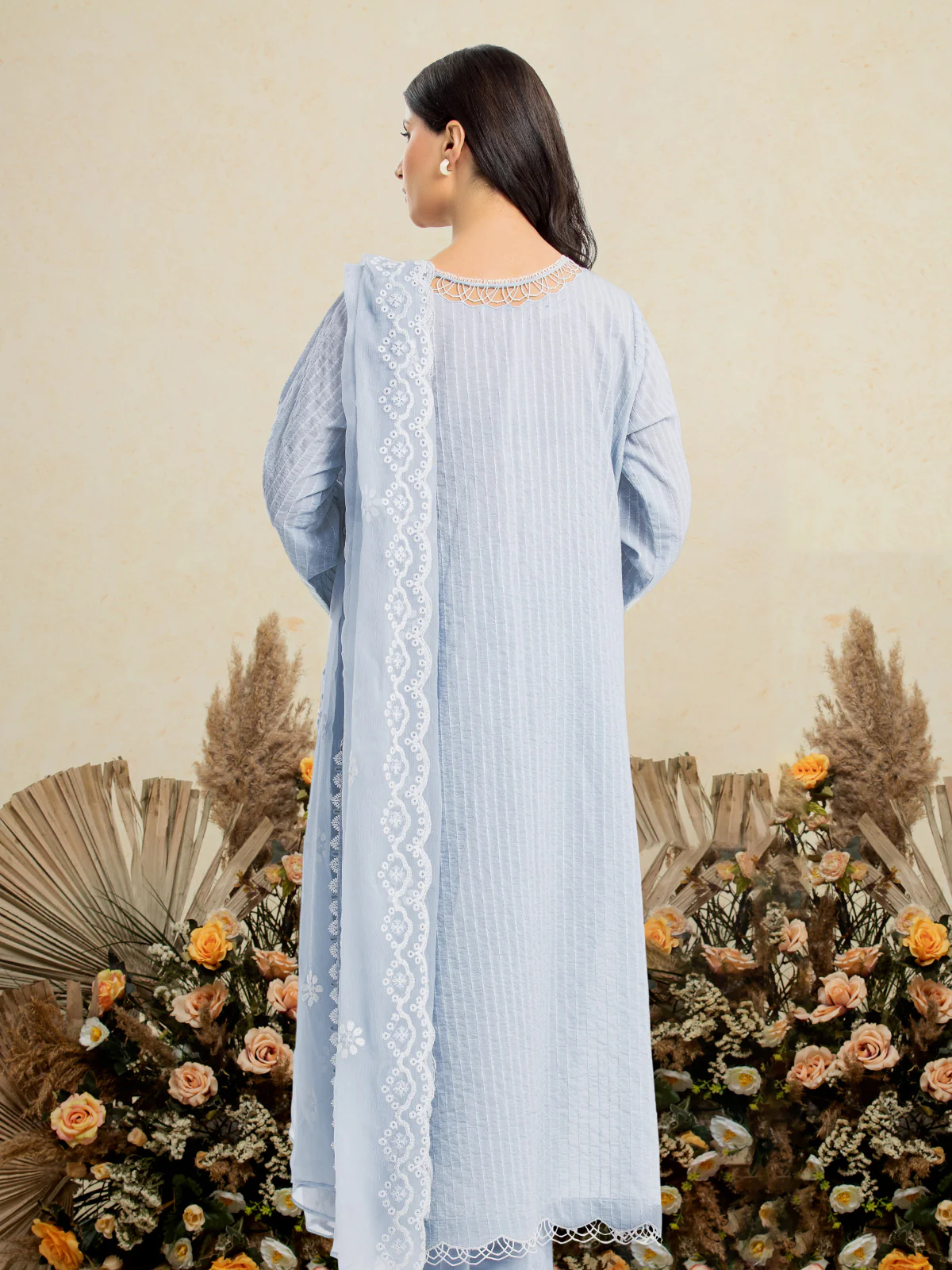 Unstitched Embroidered Dobby Suit - EWU24V3-30124-3P - Image 6