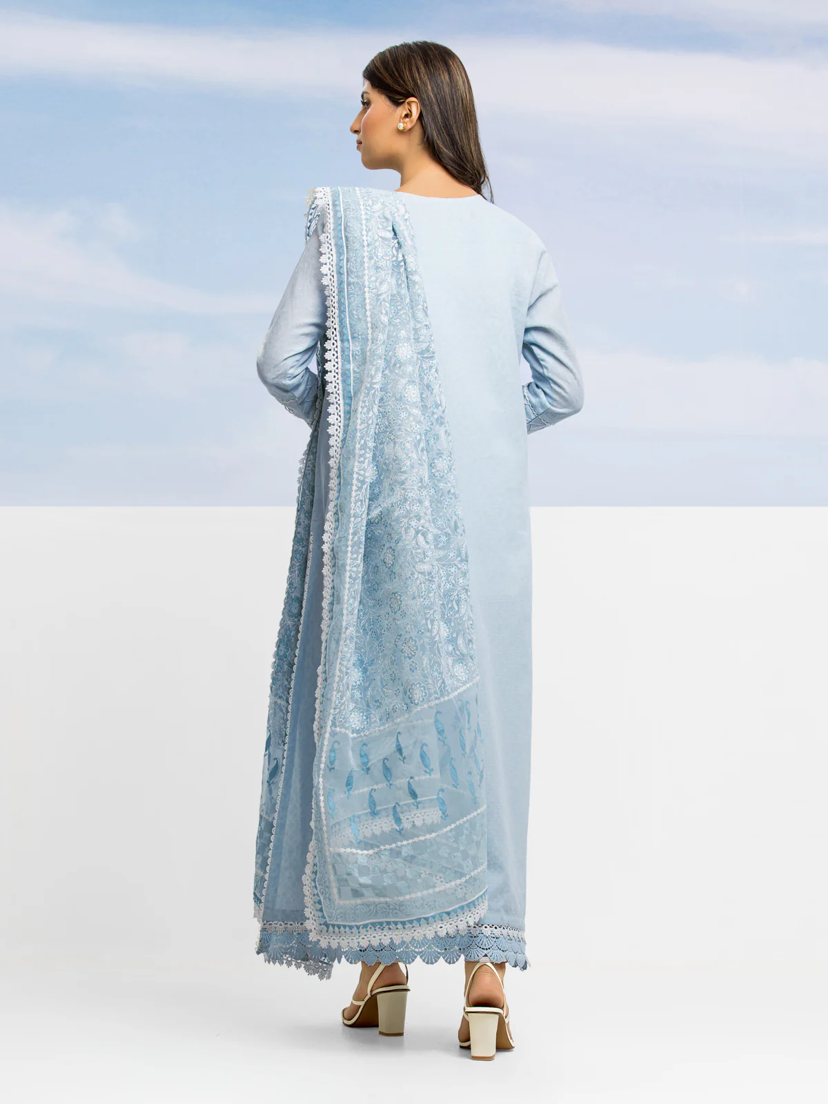Unstitched Embroidered Dobby Shirt Trouser - EWU24V7-28639ST - Image 7