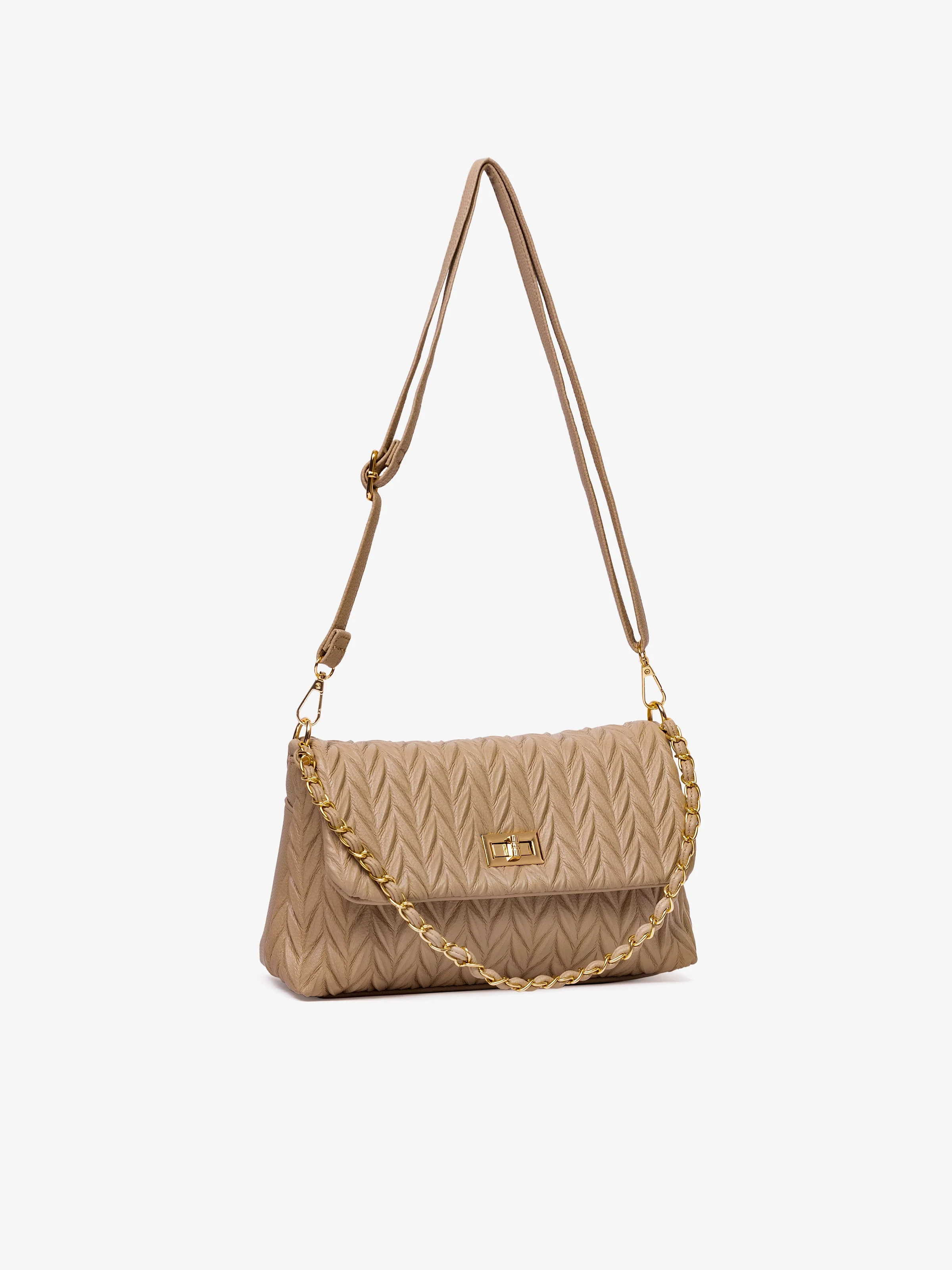 Women's Light Brown Crossbody Bag - EAWHB5-045 - Image 2