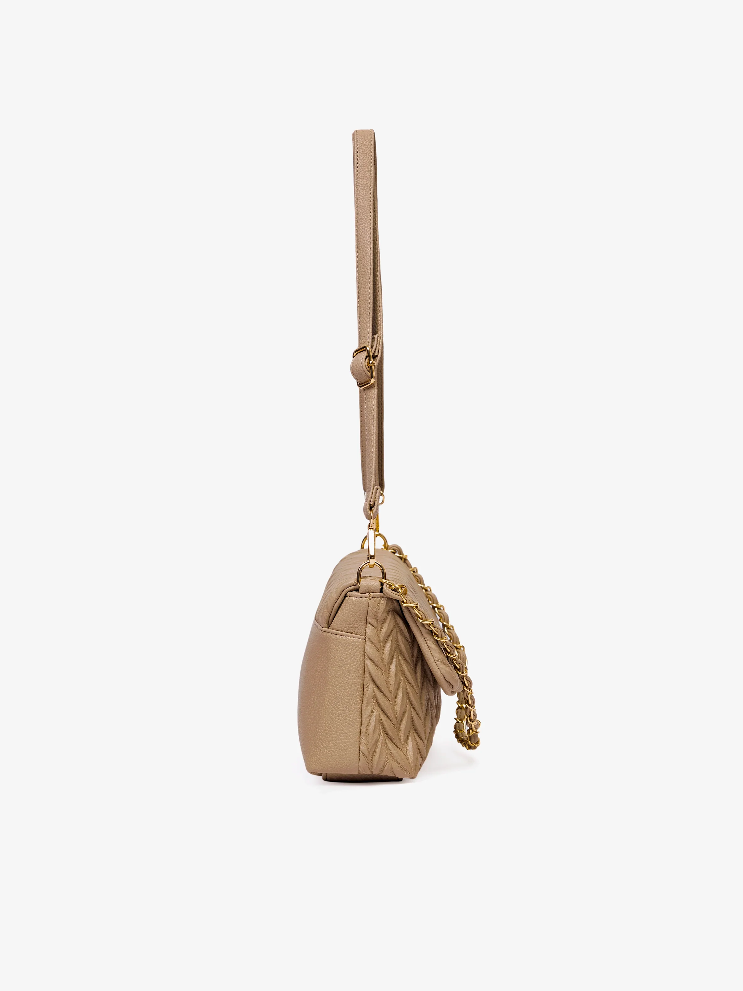 Women's Light Brown Crossbody Bag - EAWHB5-045 - Image 4