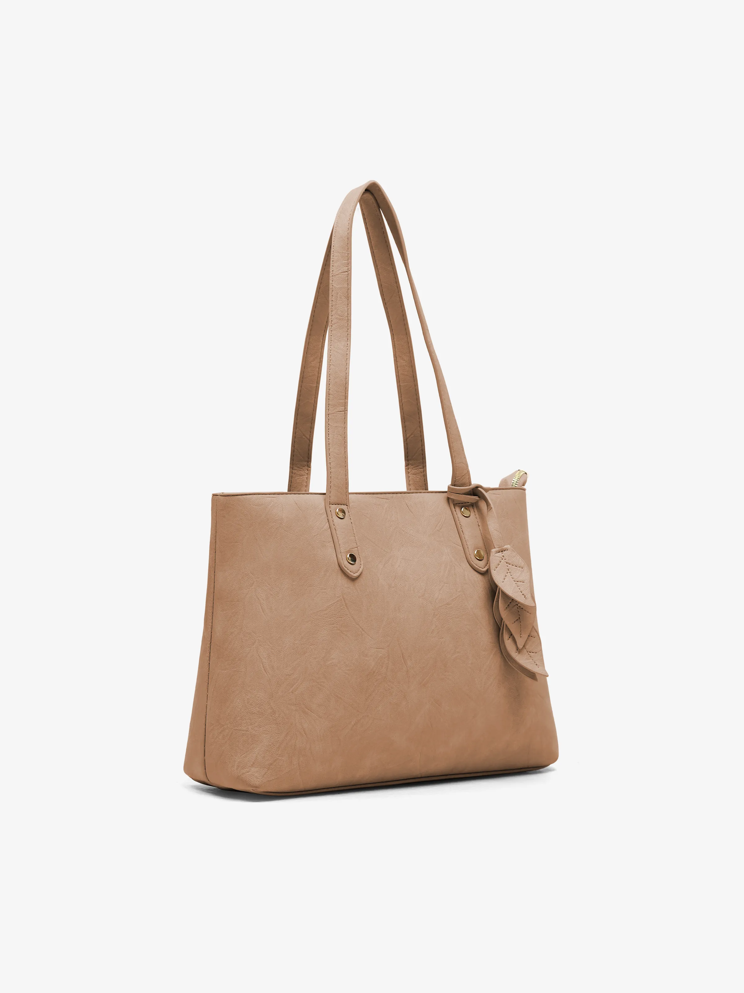 Women's Light Brown Tote Bag - EAWHB5-051 - Image 2