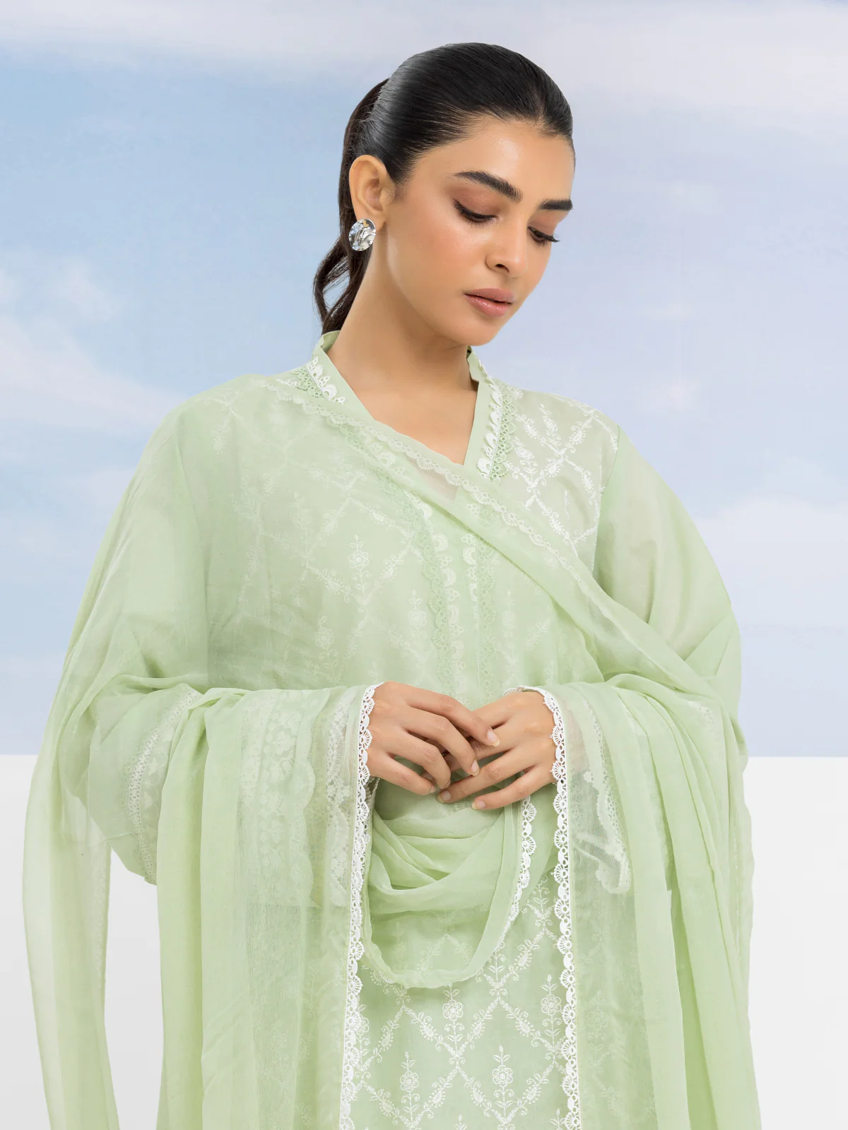 Unstitched Embroidered Cambric Suit - EWU24V2-30112-3P - Image 5