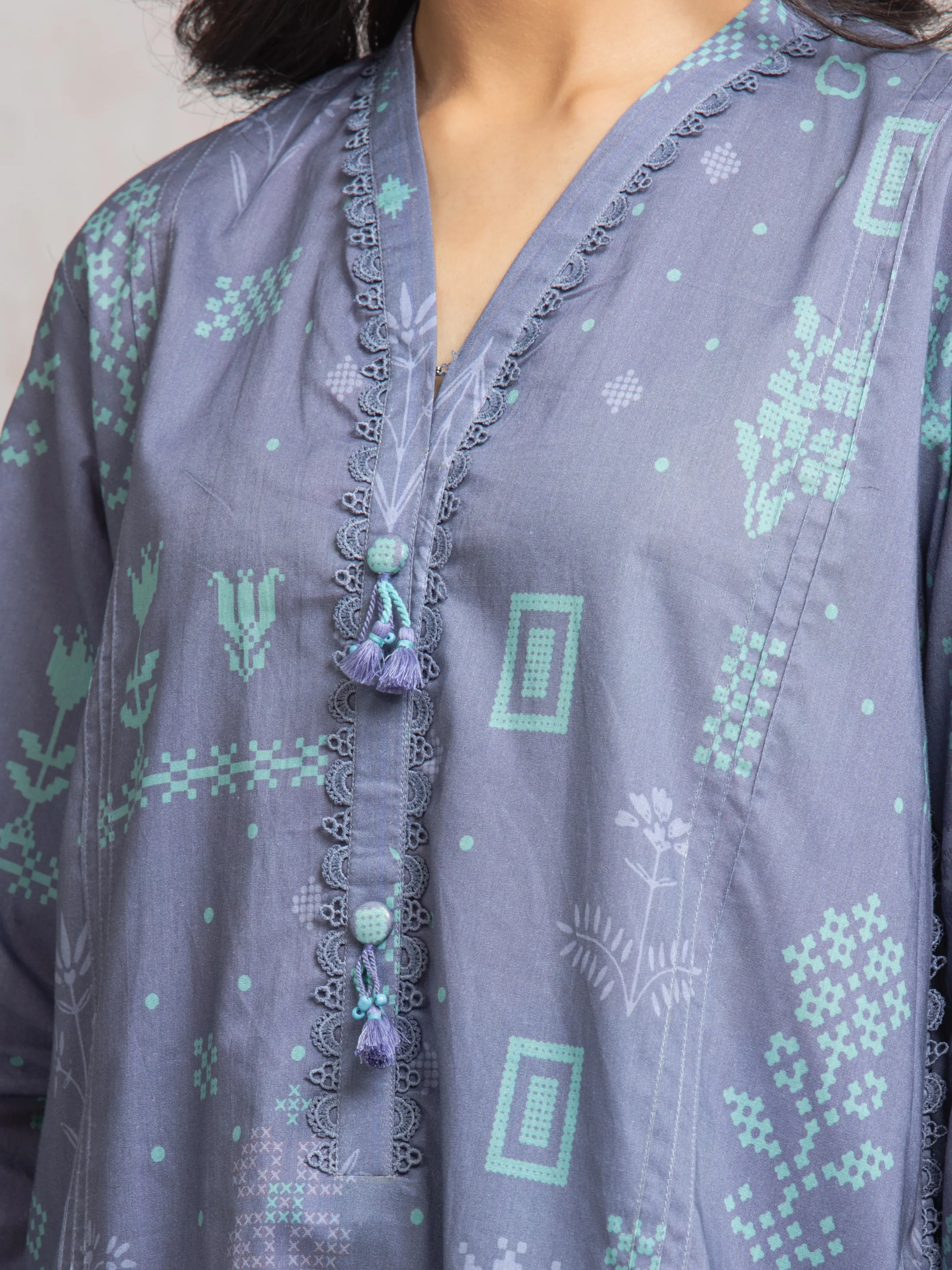Unstitched Printed Cambric Suit - EWU24M2-021 - Image 4