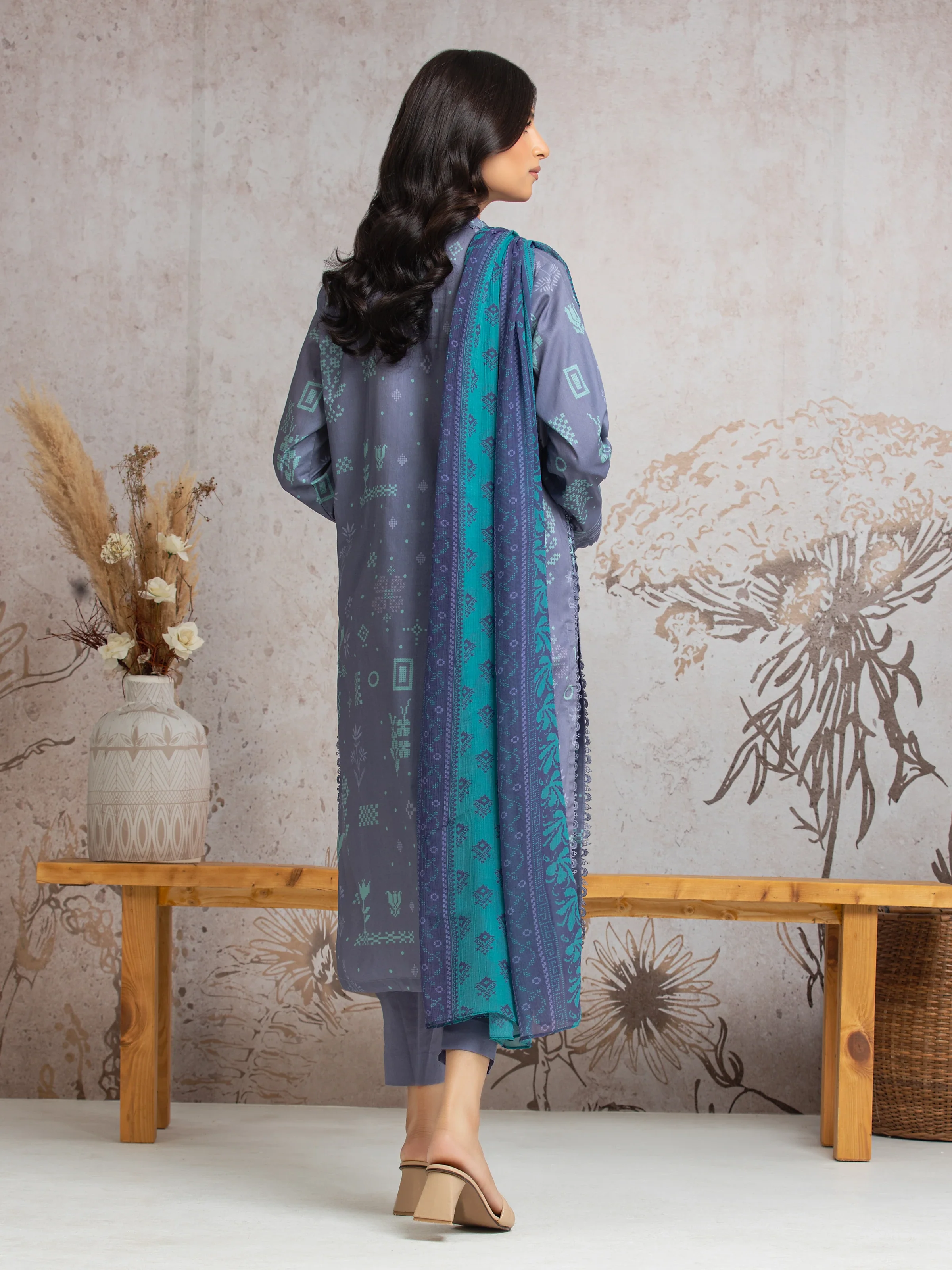 Unstitched Printed Cambric Suit - EWU24M2-021 - Image 5