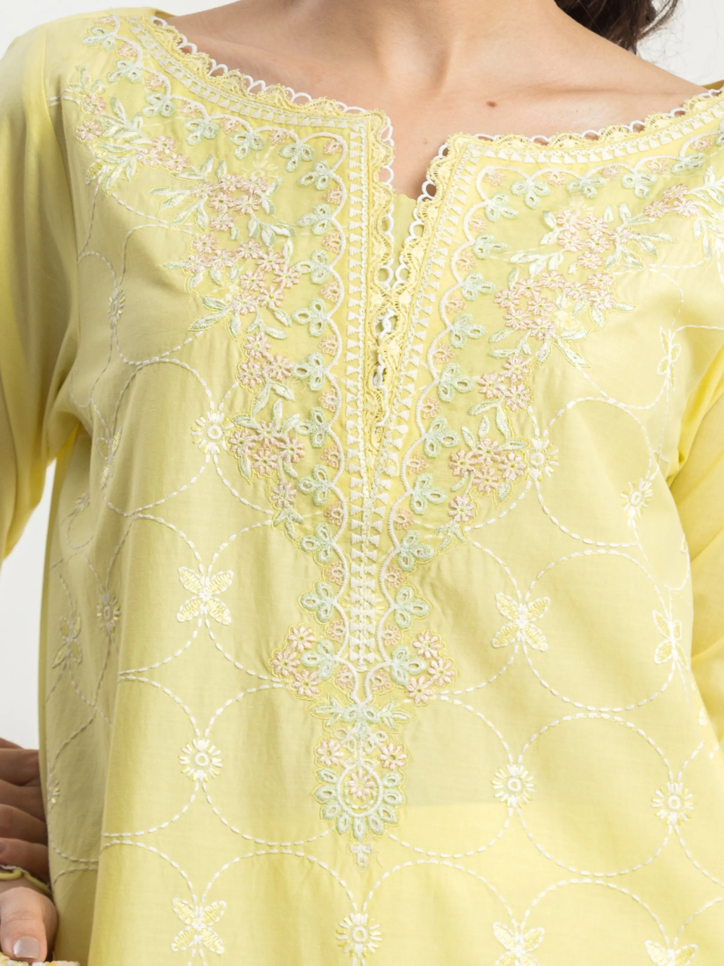 Unstitched Embroidered Cambric Suit - EWU24V2-30149-3P - Image 2