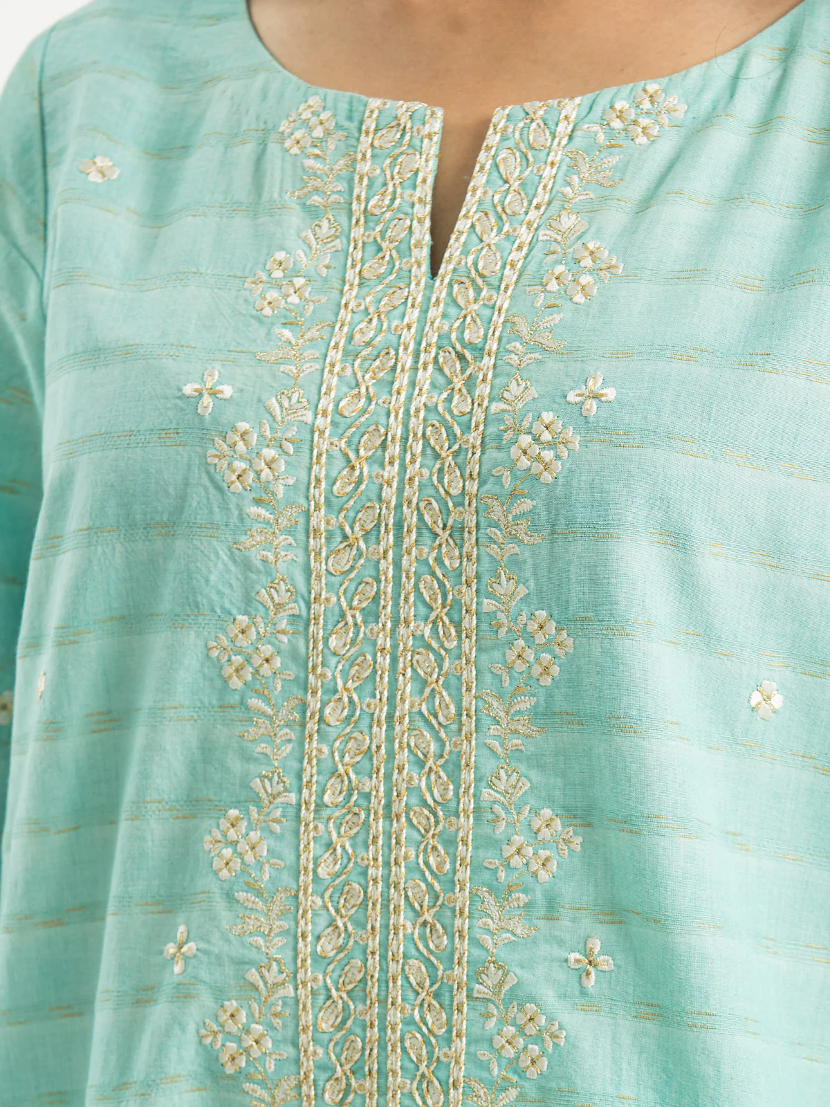 Unstitched Embroidered Jacquard Suit - EWU24V3-30023-3P - Image 2
