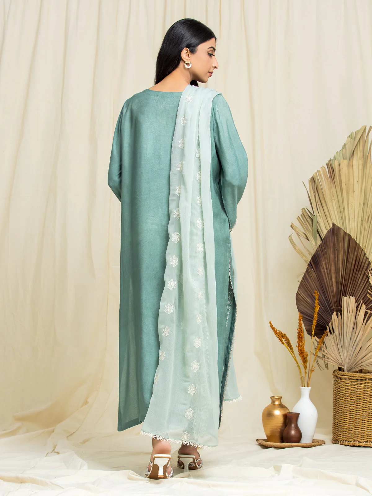 Unstitched Embroidered Silk Suit - EWU24V16-30102 - Image 4