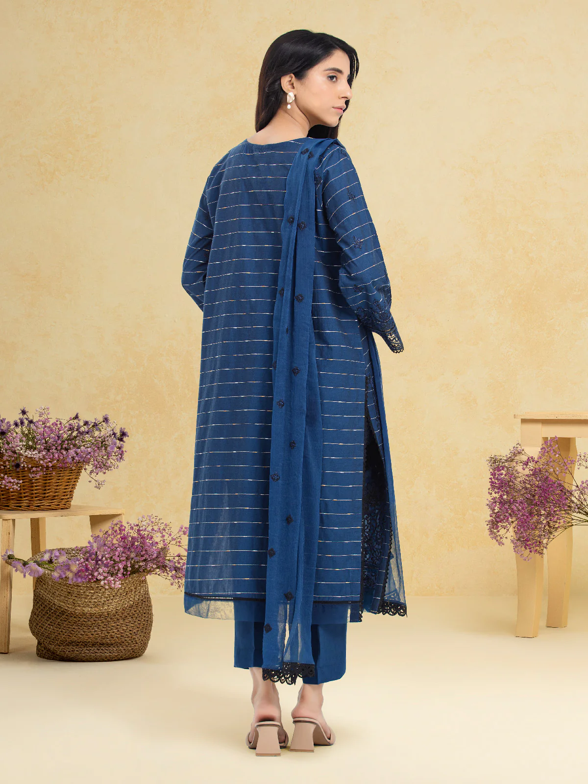 Unstitched Embroidered Cambric Suit - EWU24V2-30123-3P - Image 7