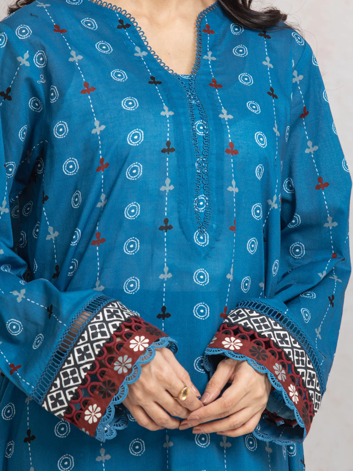 Unstitched Printed Cambric Suit - EWU24M2-014 - Image 3