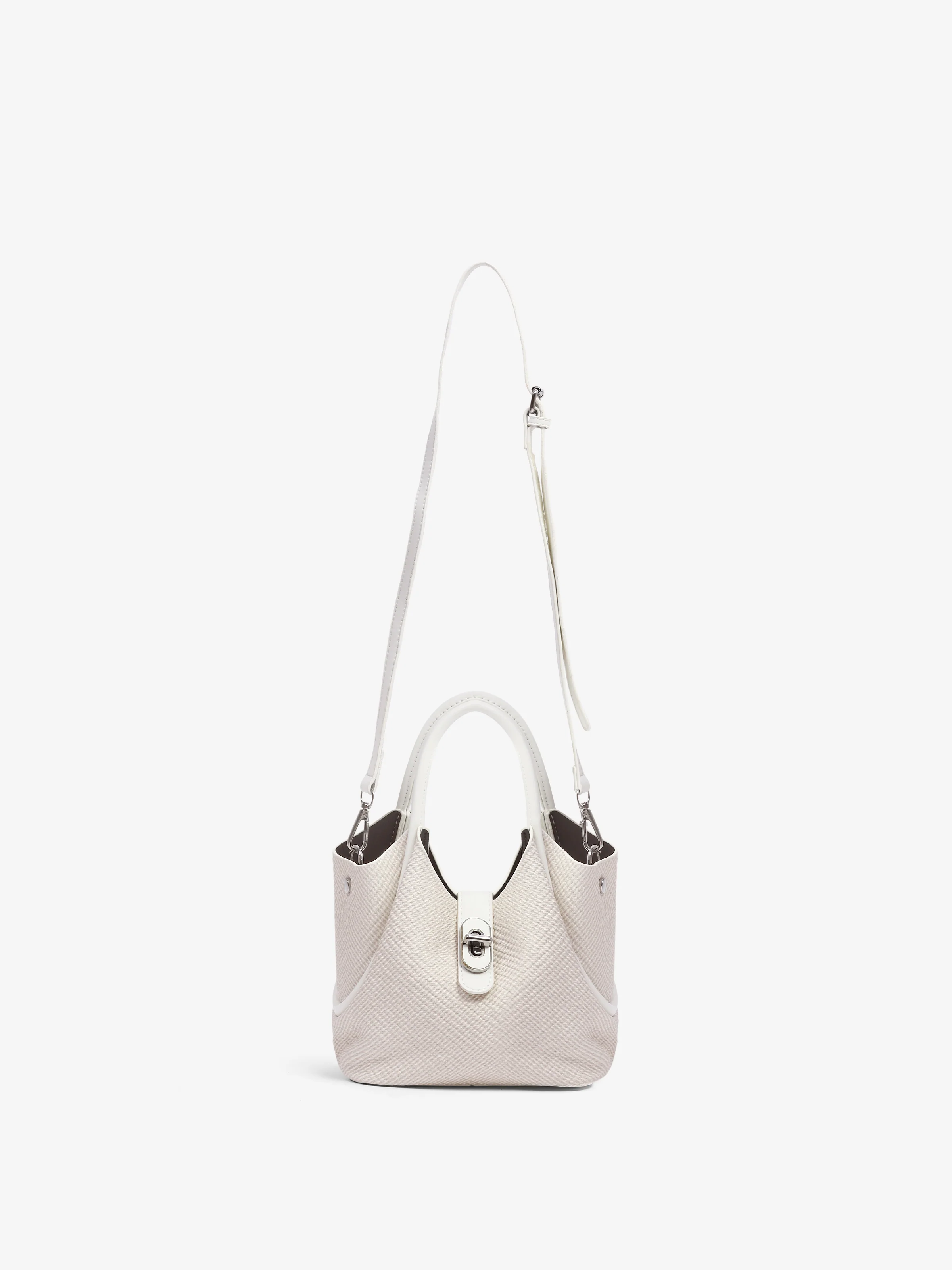 Women's Off White Tote Bag - EAWHB5-039 - Image 2