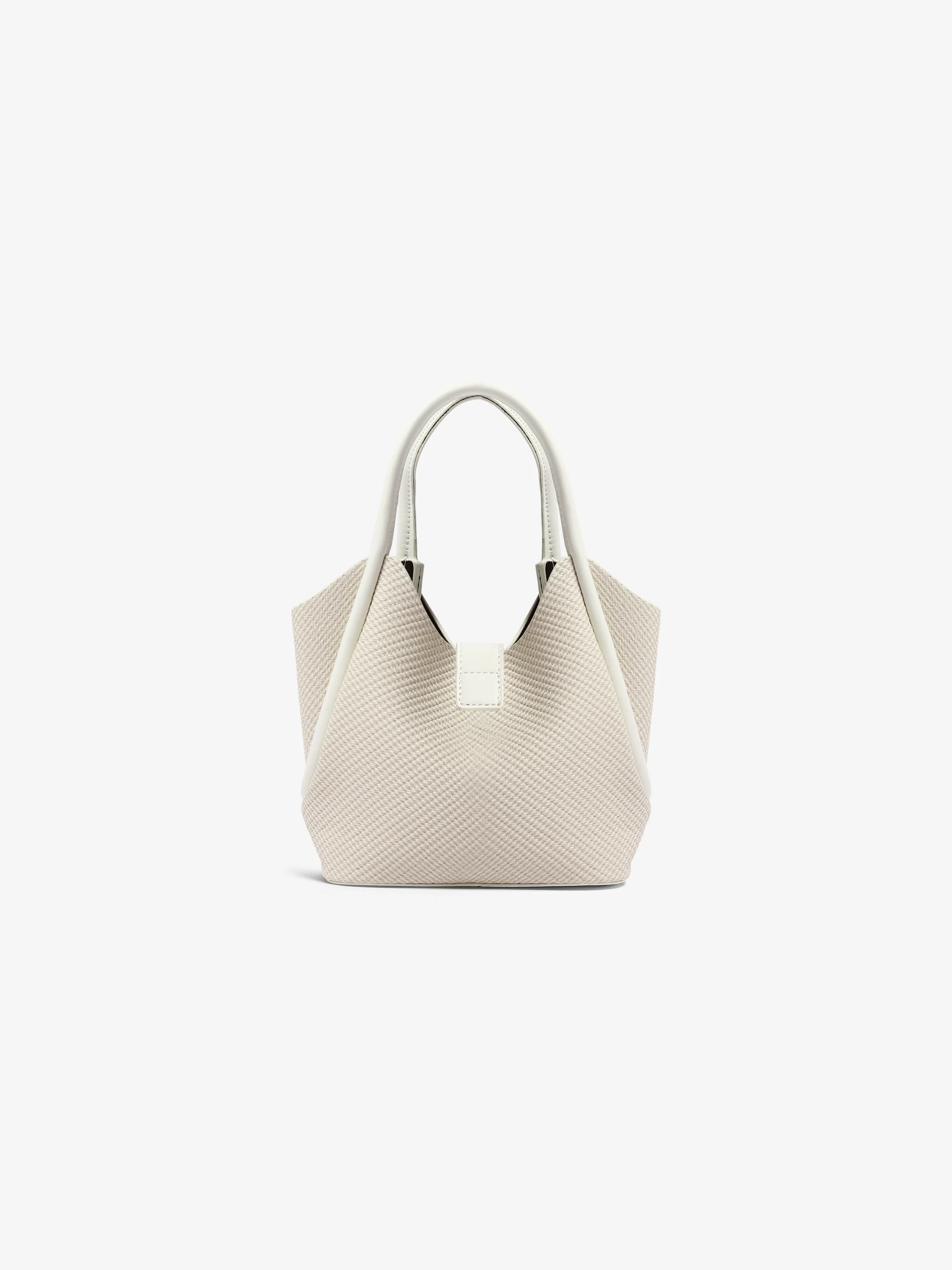 Women's Off White Tote Bag - EAWHB5-039 - Image 4