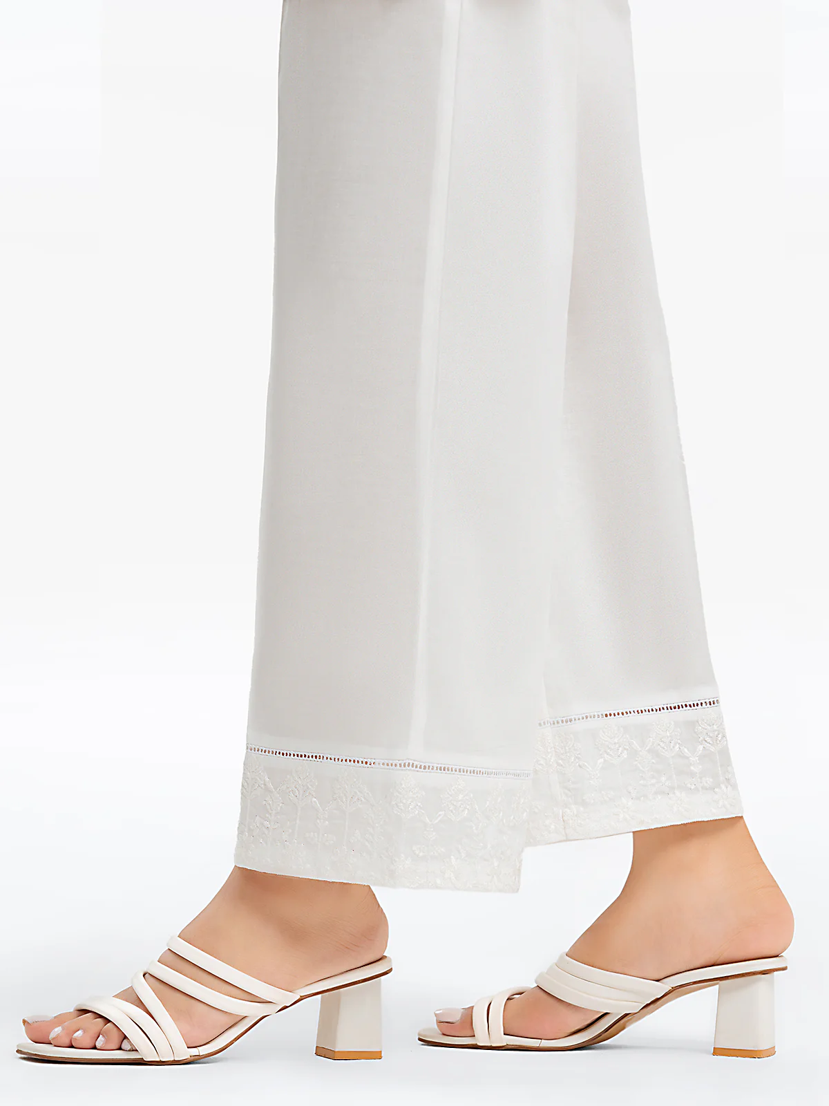 Women's Off White Trouser - EWBE24-76574 - Image 2