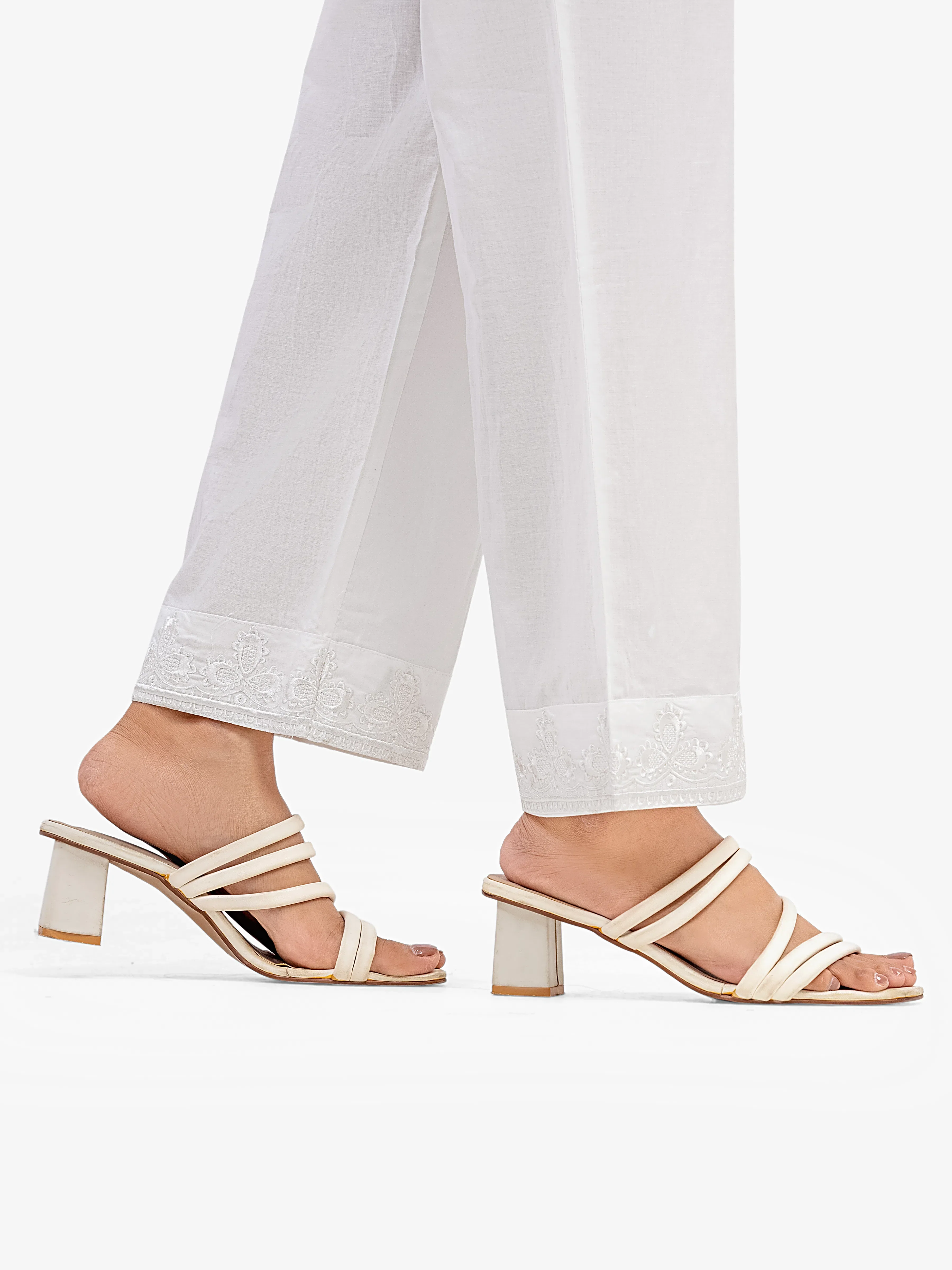 Women's Off White Trouser - EWBE5-76598 - Image 3