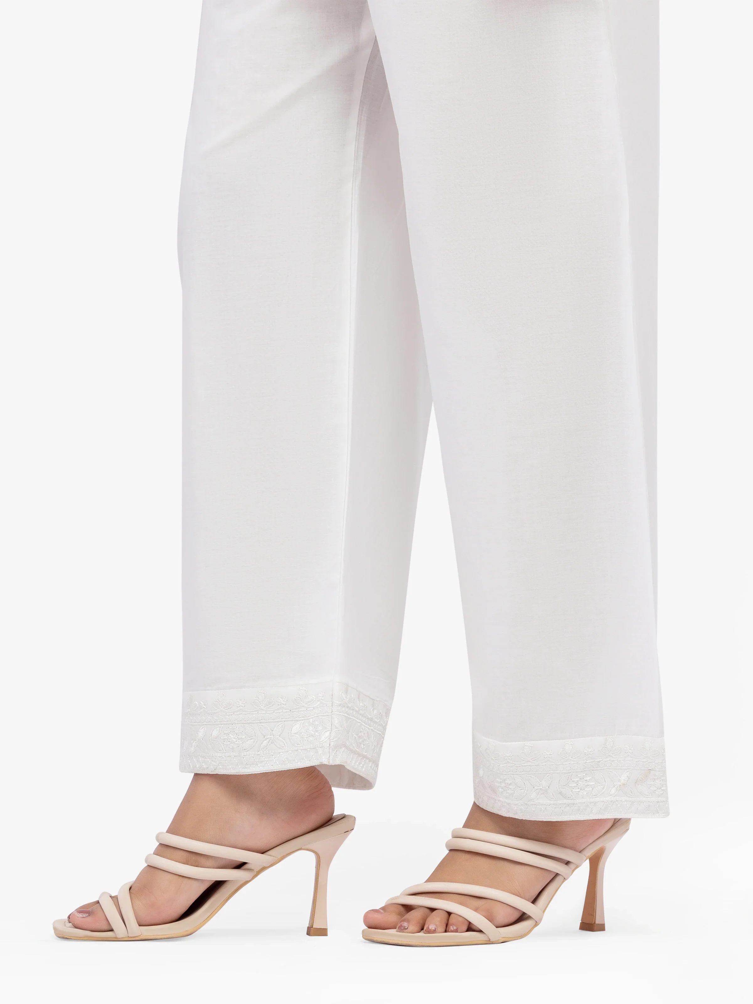 Women's Off White Trouser - EWBE5-76599 - Image 3