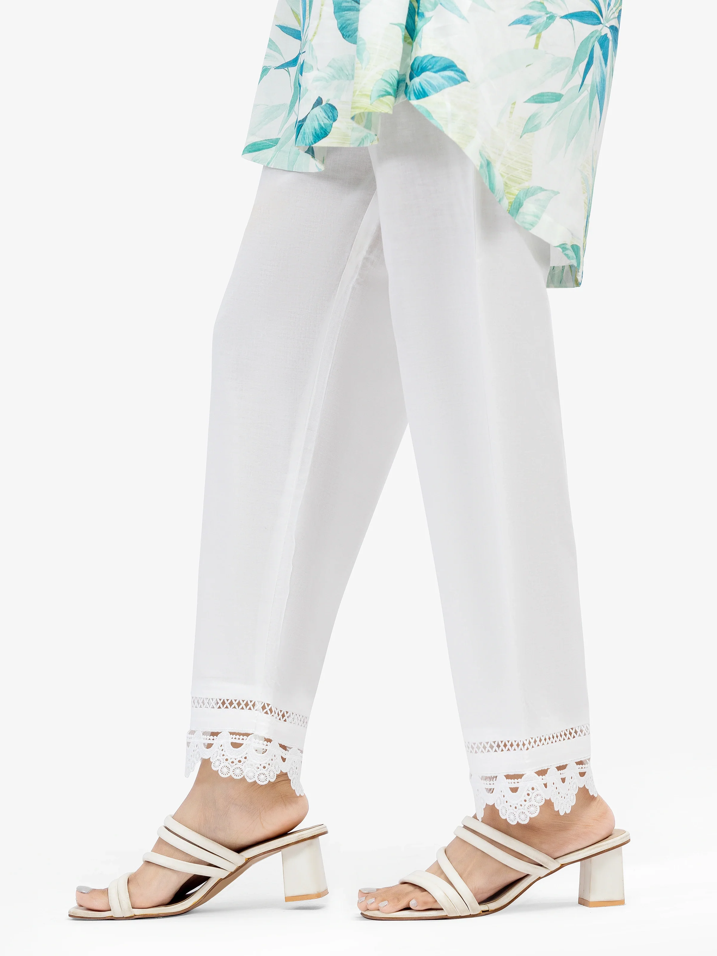 Women's Off White Trouser - EWBEB5-76590 - Image 2