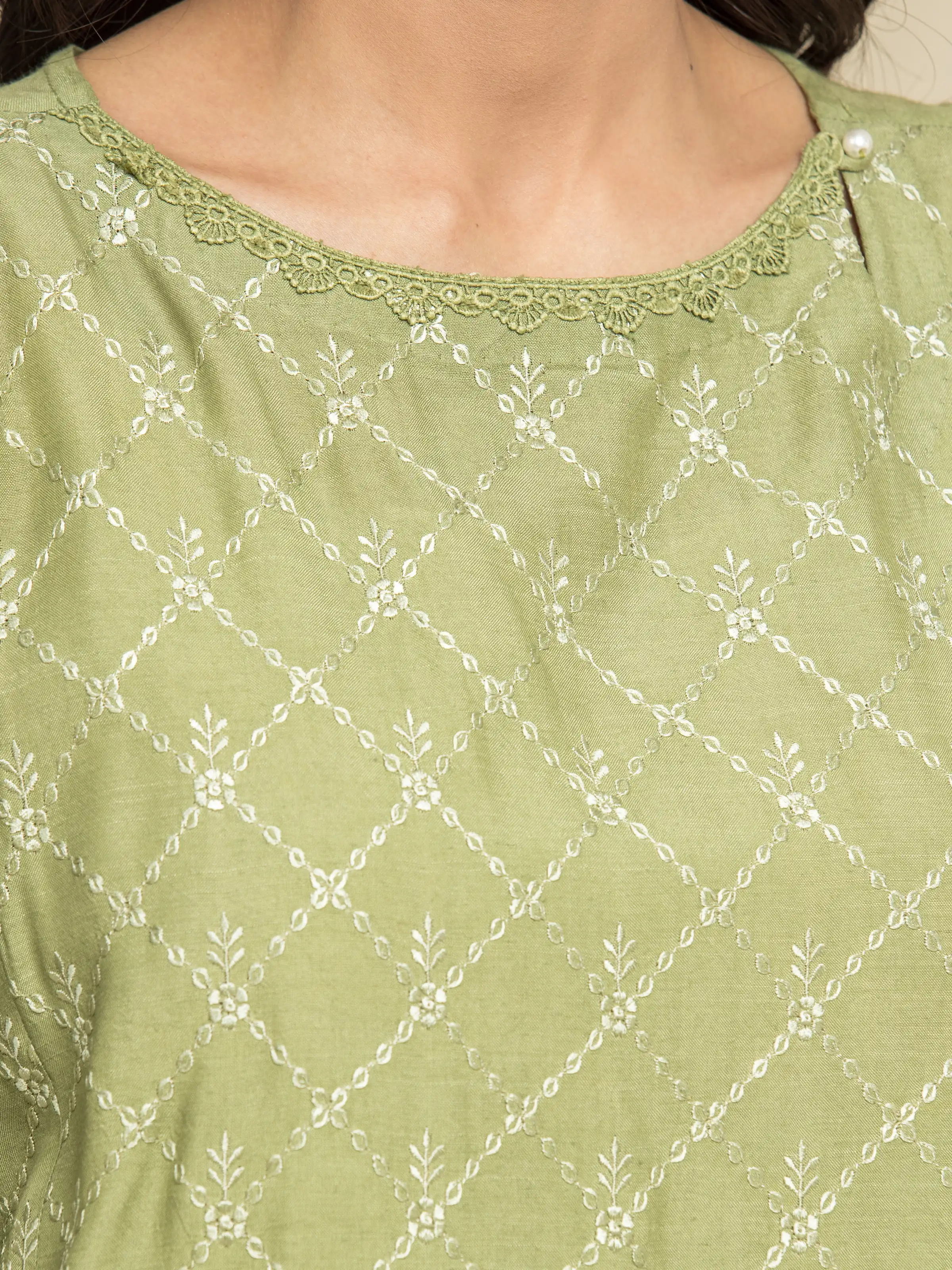 Unstitched Embroidered Silk Suit - EWU24V16-30101 - Image 2