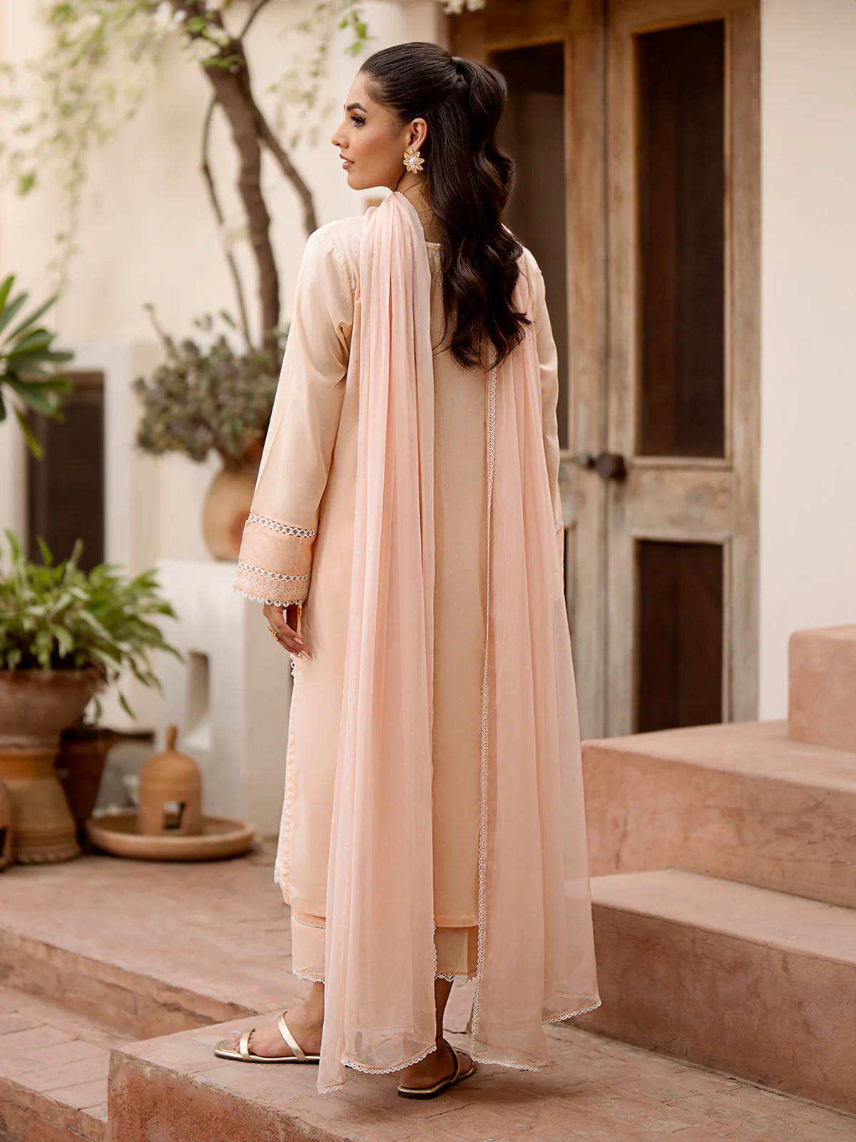 Unstitched Embroidered Cambric Suit - EWU24V2-28618-3P - Image 10