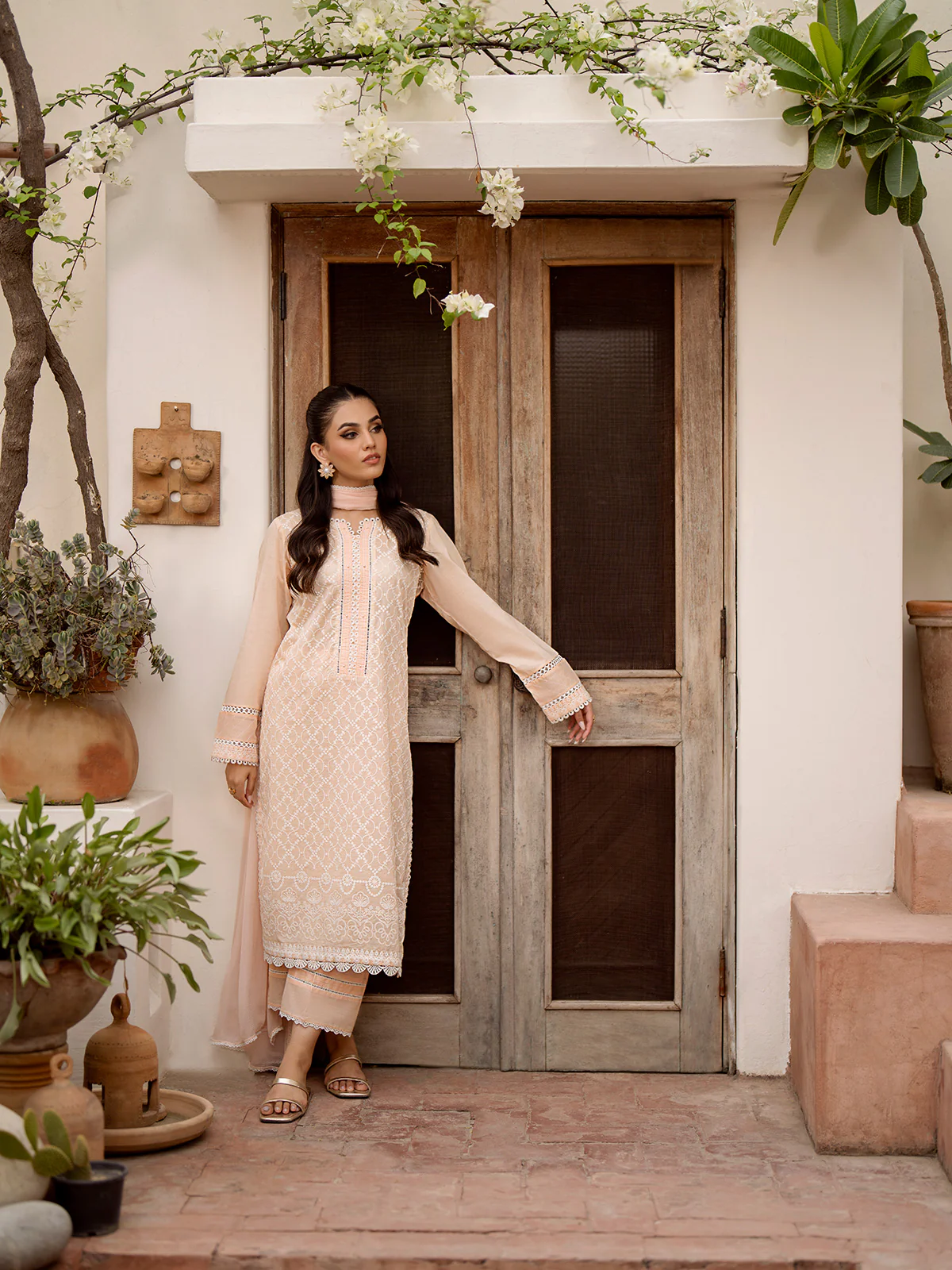 Unstitched Embroidered Cambric Suit - EWU24V2-28618-3P - Image 7