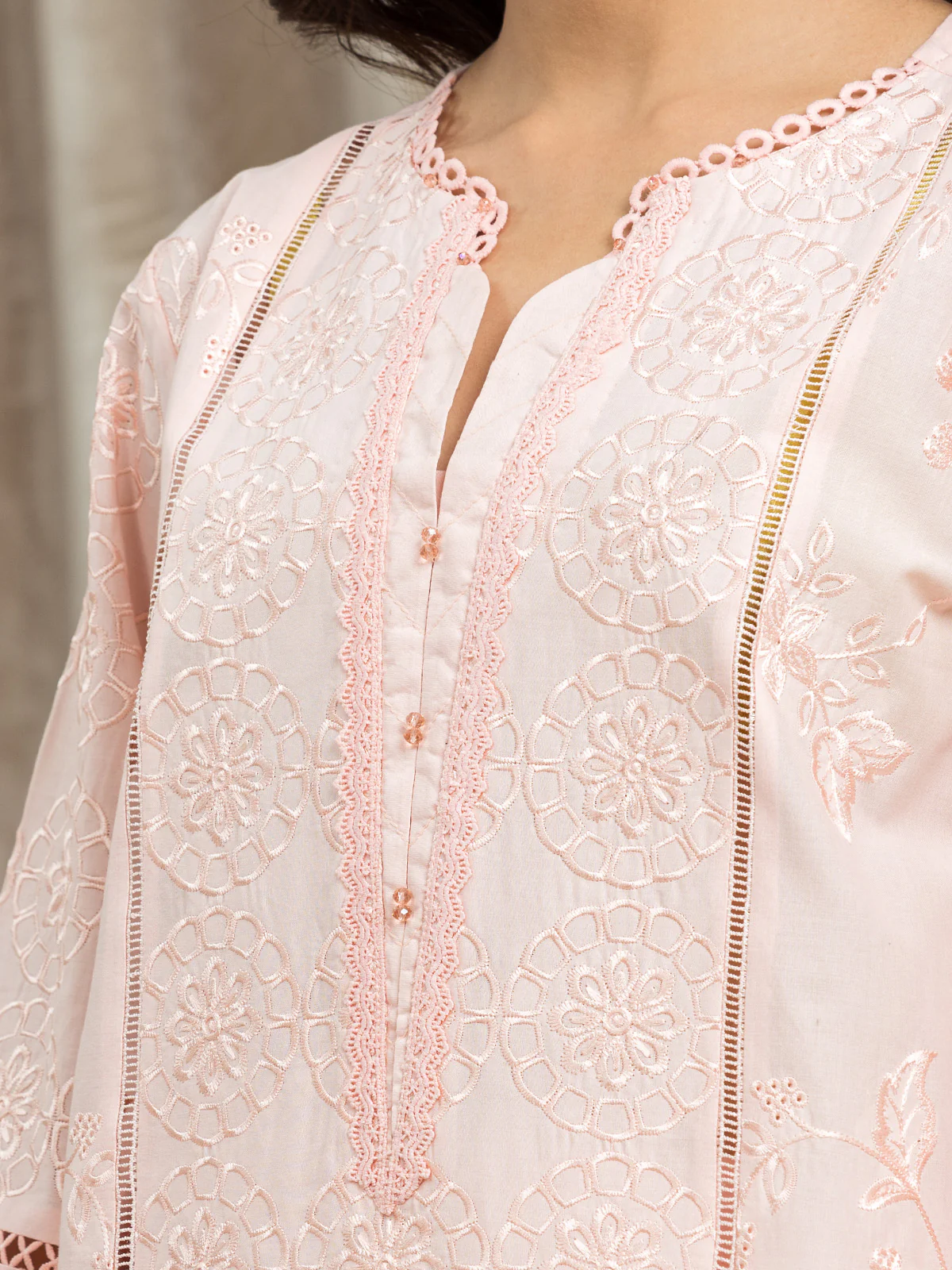 Unstitched Embroidered Cambric Suit - EWU24V2-30152-3P - Image 3