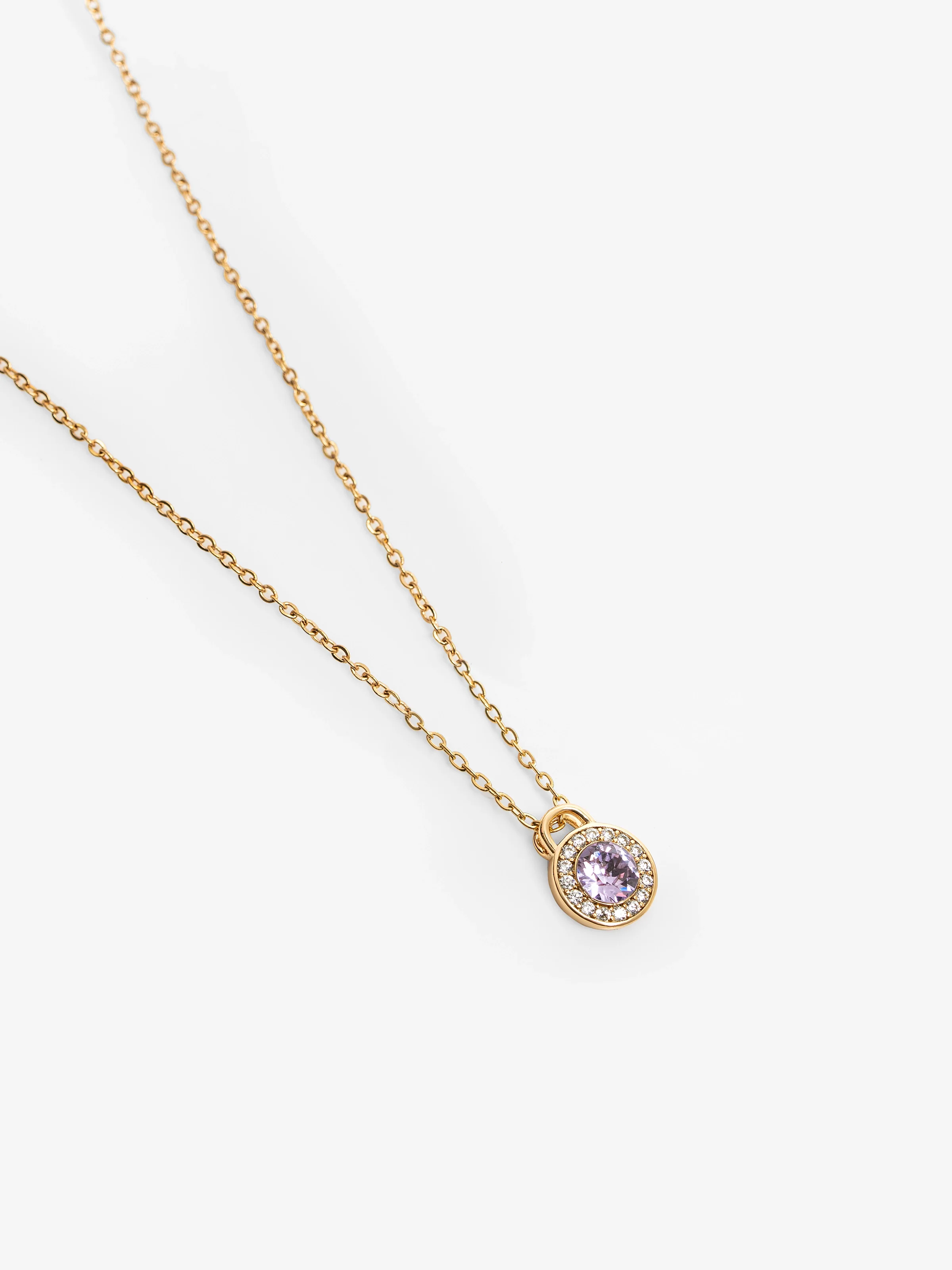 Stardust Orchid Gold Necklace - EAWN5-012 - Image 2