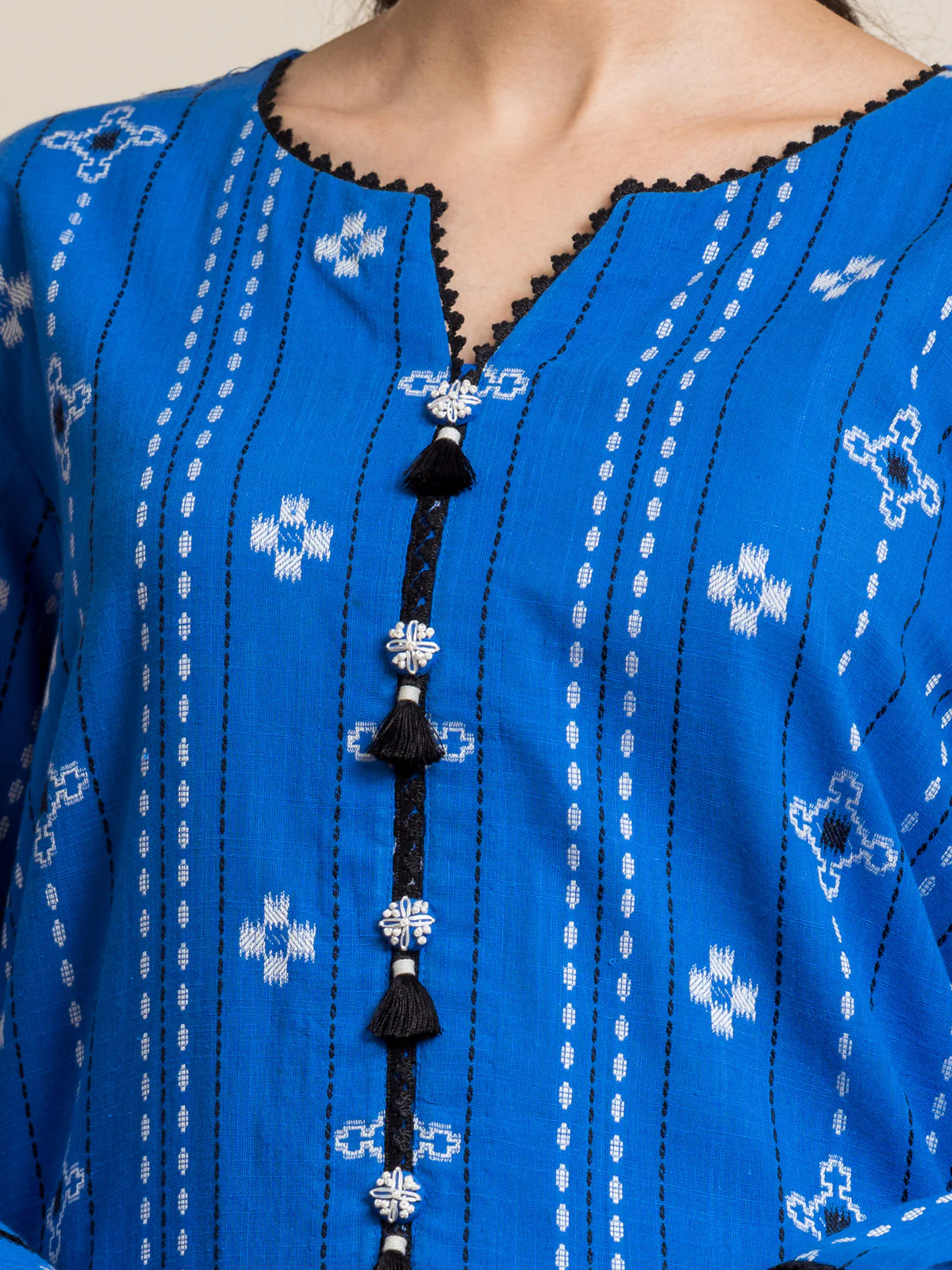 Unstitched Embroidered Jacquard Suit - EWU24V3-30054-3P - Image 2