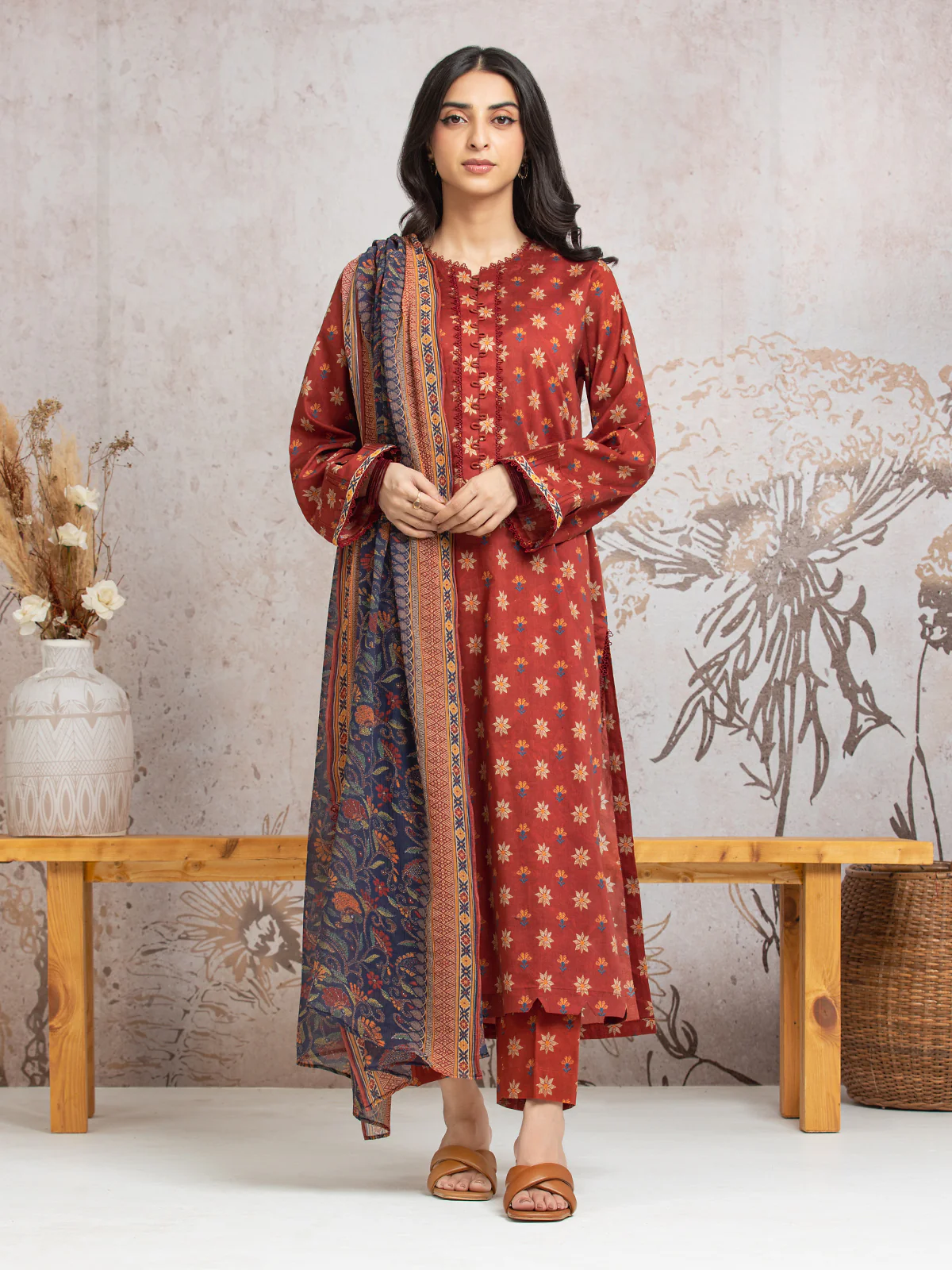 Unstitched Printed Cambric Suit - EWU24M2-016 - Image 2